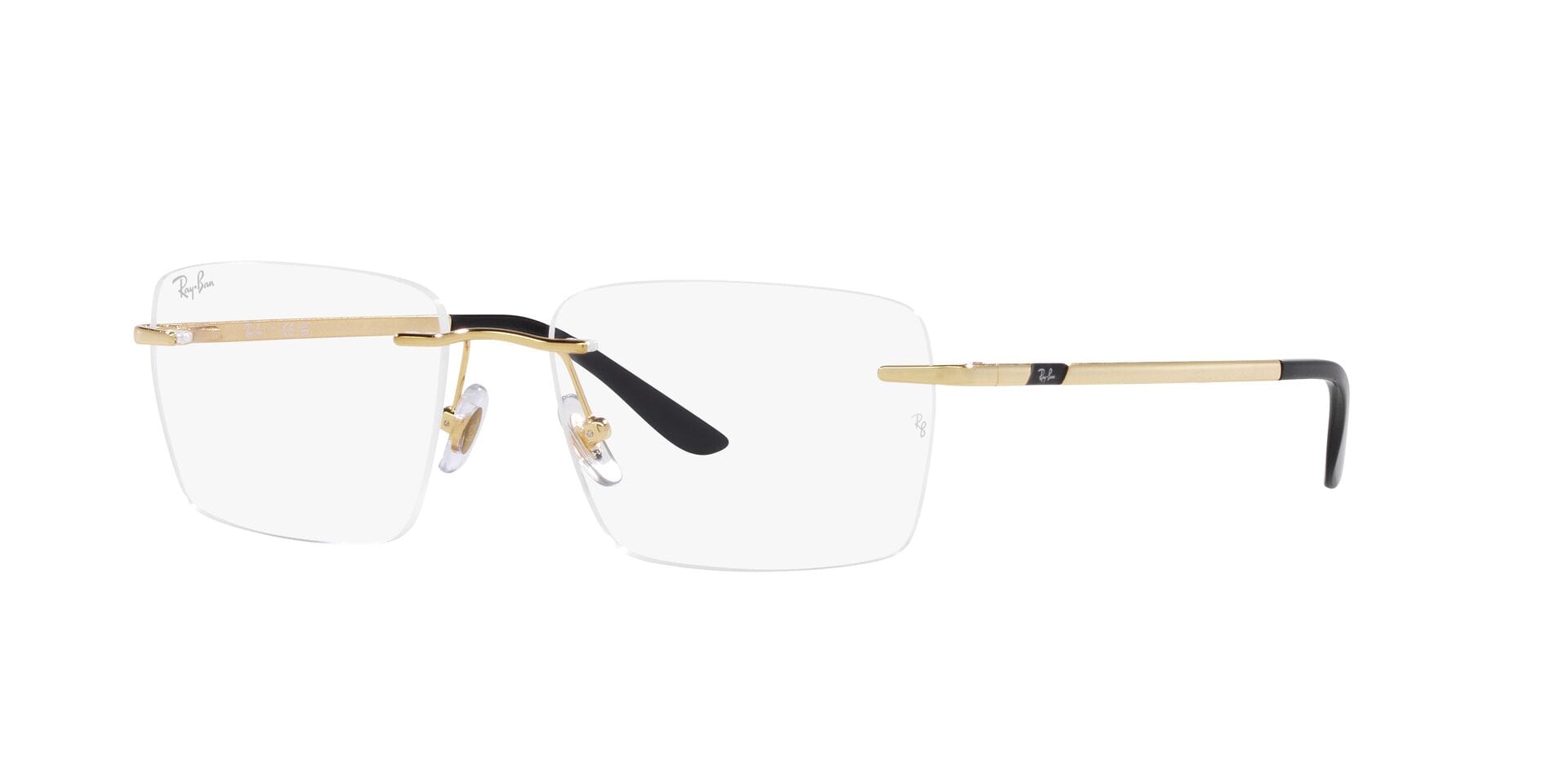 Rayban 0RB6506I Frame Gold Male RimLess Metal — Gold frame