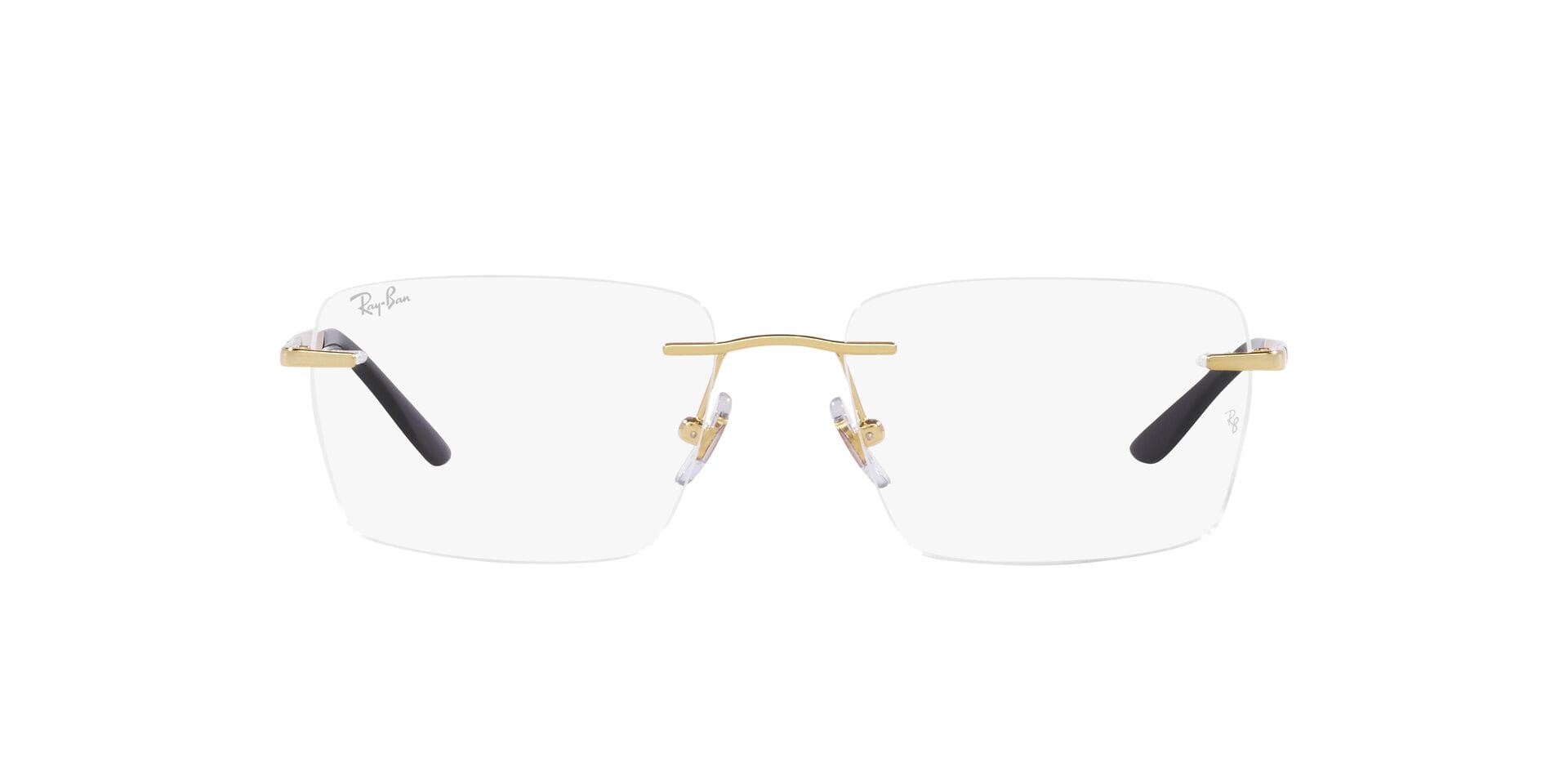 Rayban 0RB6506I Frame Gold Male RimLess Metal Frame — Gold frame — view 2