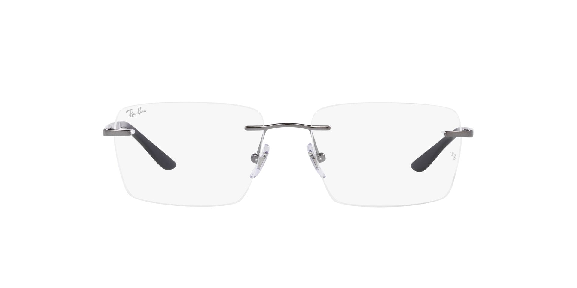 Rayban 0RB6506I Frame Gun Metal Male RimLess Metal Frame — Gun Metal frame — view 2