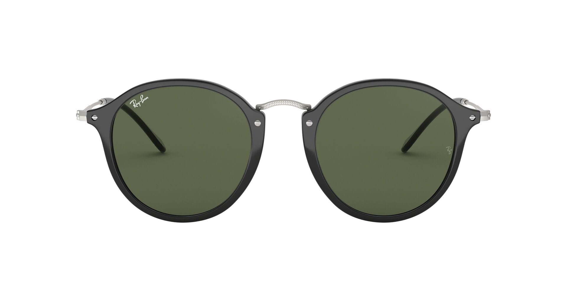 Rayban RB2447 Sunglass Black Male Full Metal Sunglass — Black frame — view 2