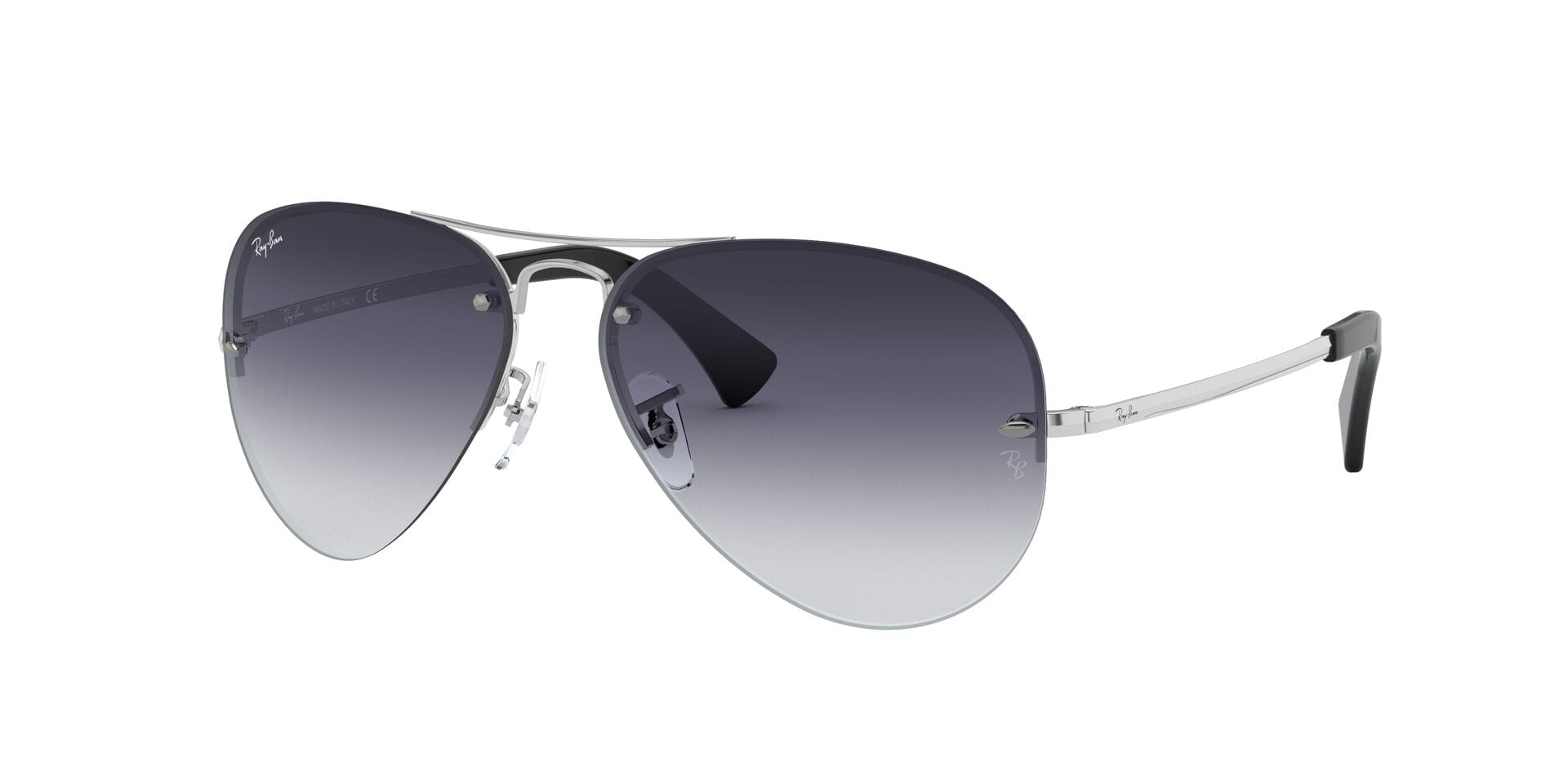 Rayban 0RB3449I Sunglass Silver Unisex Metal — Silver frame
