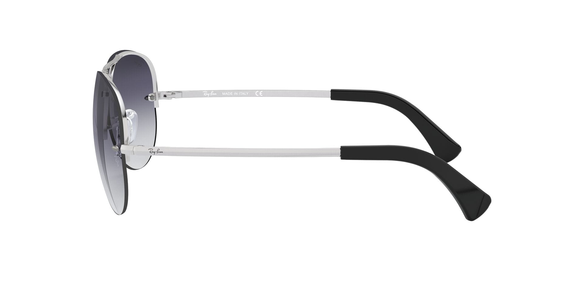Rayban 0RB3449I Sunglass Silver Unisex Metal Sunglass — Silver frame — view 3