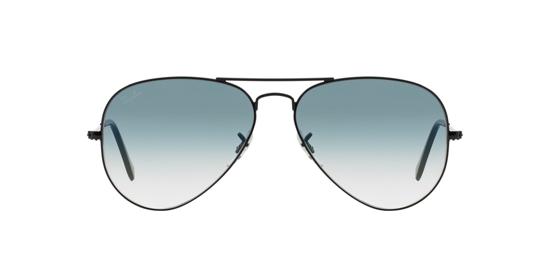 Rayban RB 3025 Sunglass Black Male Full Metal Sunglass — Black frame — view 2