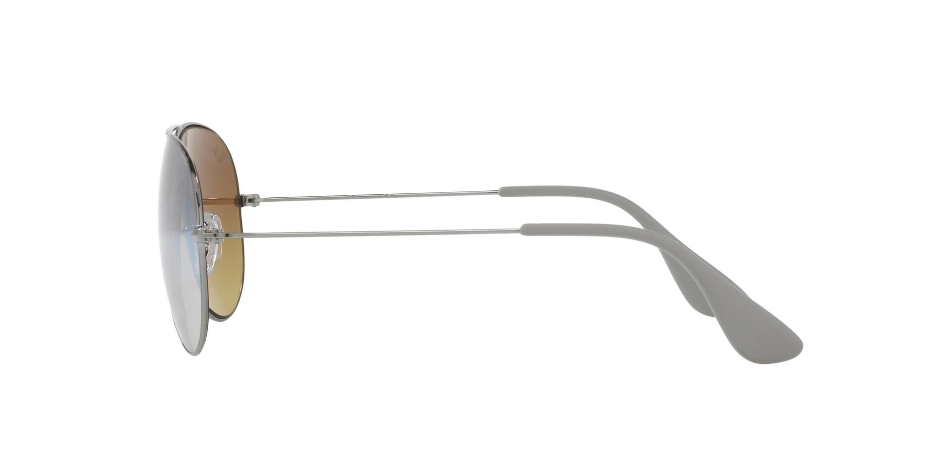 Rayban RB 3558 Sunglass Grey Male Full Metal Sunglass — Grey frame — view 3