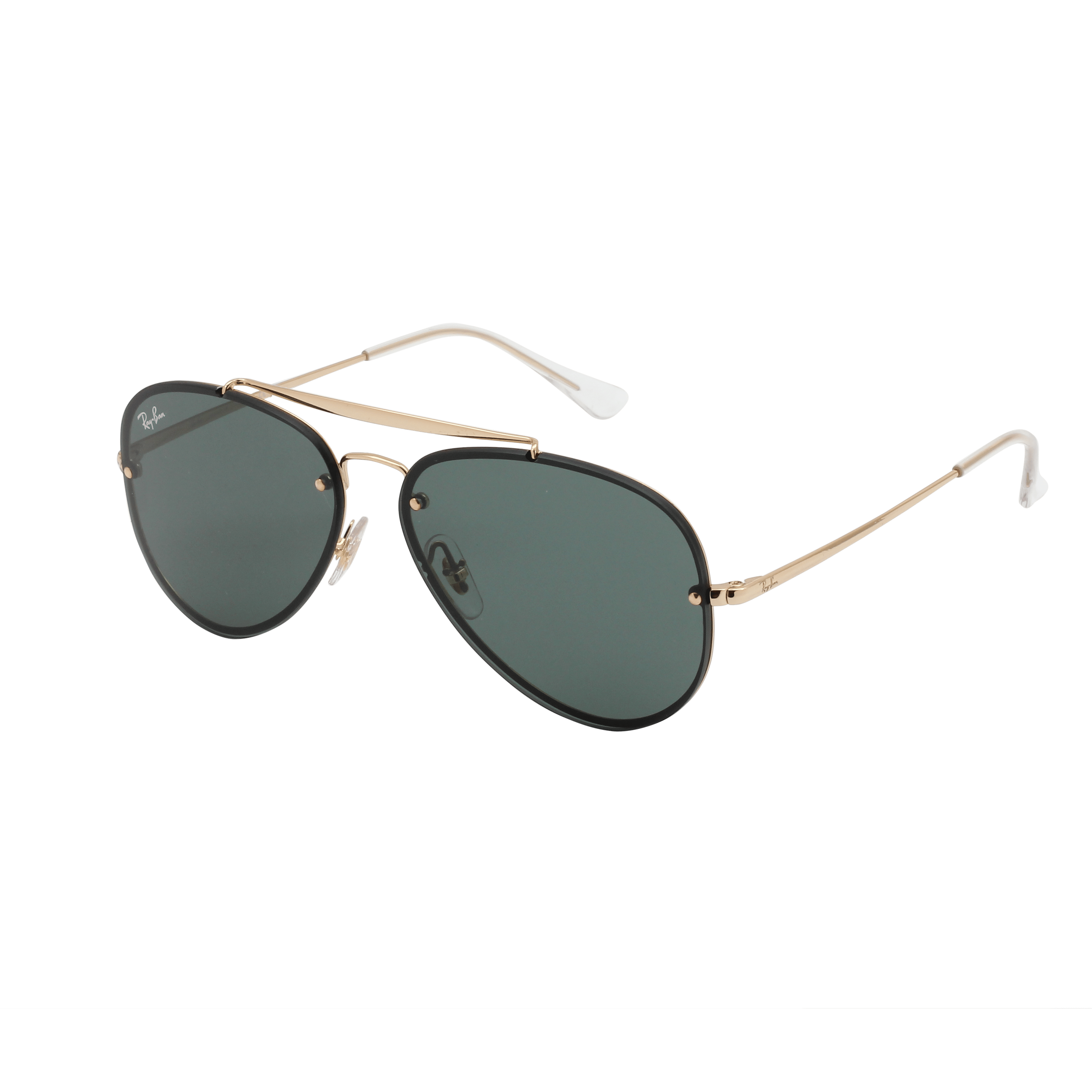 Rayban RB3584N Sunglass Gold Male RimLess Metal — Gun Metal frame