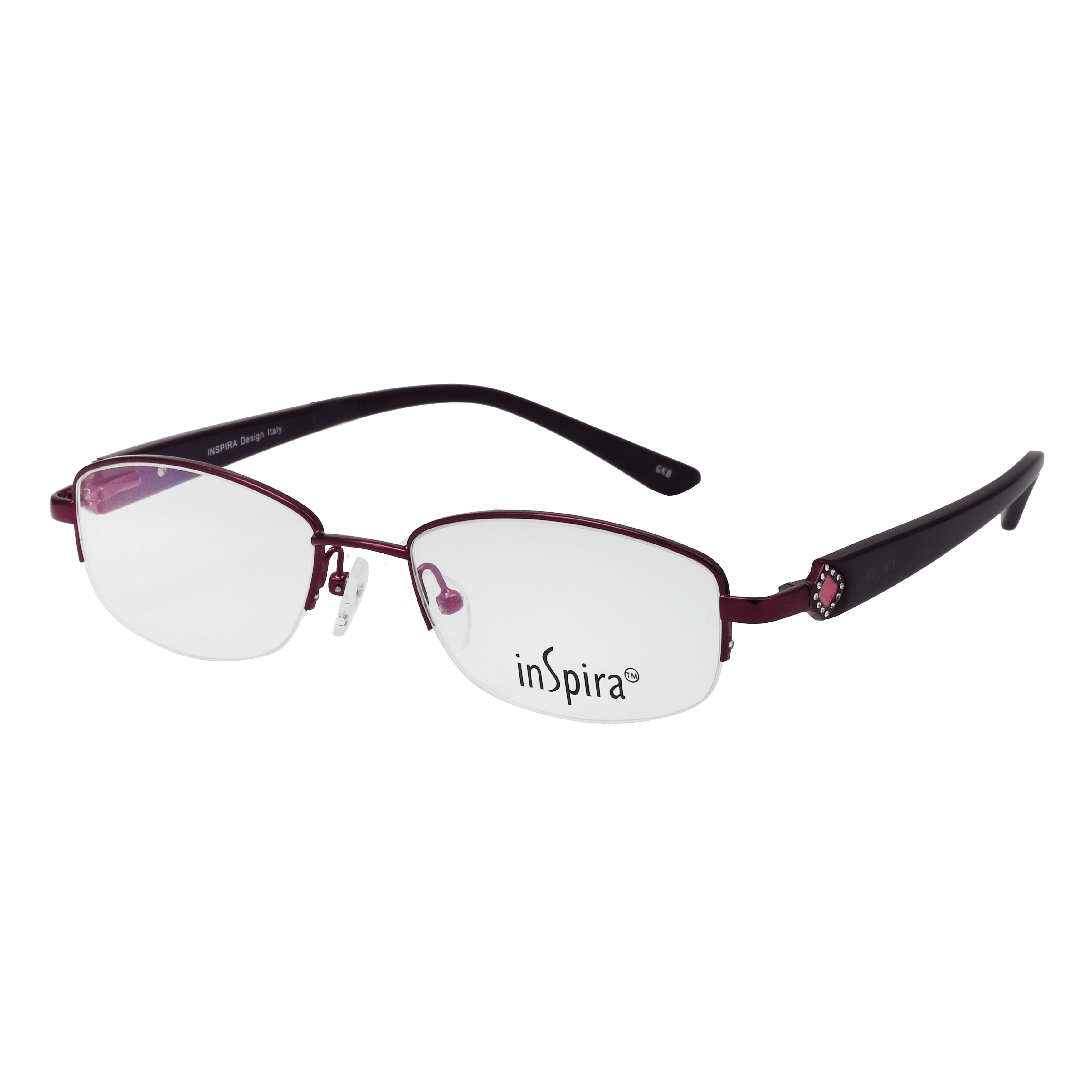 Inspira CR1101/3316CO/3316D Frame Purple Female Supra Shell — Pink frame