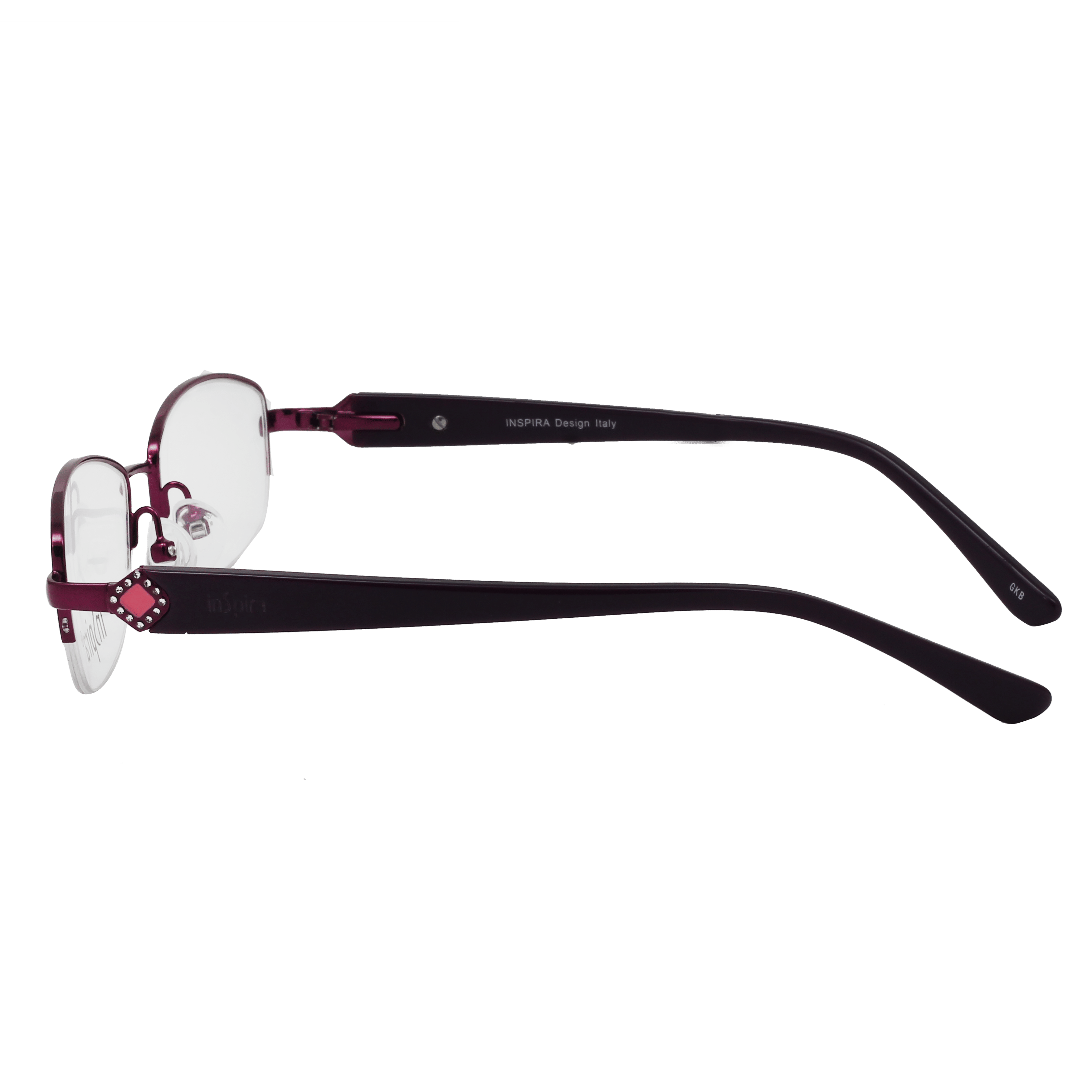 Inspira CR1101/3316CO/3316D Frame Purple Female Supra Shell Frame — view 3