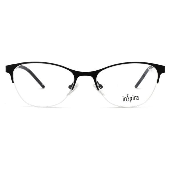 Inspira 2417O Frame Black Female Supra Shell Frame — Black frame — view 3