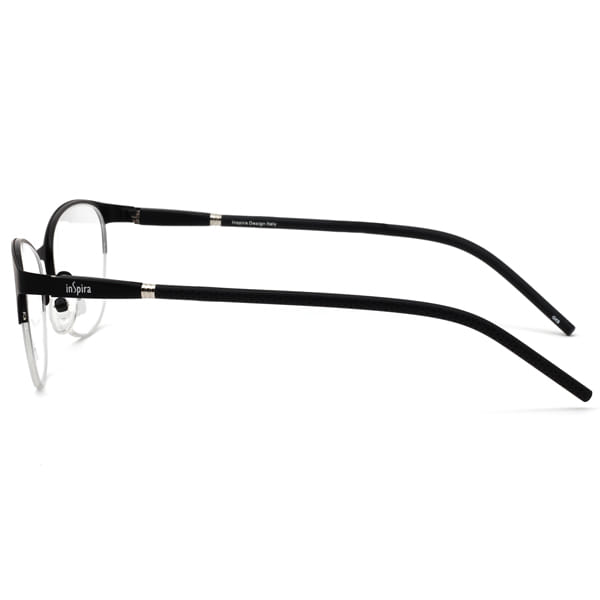 Inspira 2417O Frame Black Female Supra Shell Frame — Black frame — view 4