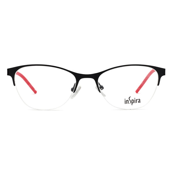 Inspira 2417O Frame Black Female Supra Shell Frame — Black frame — view 3