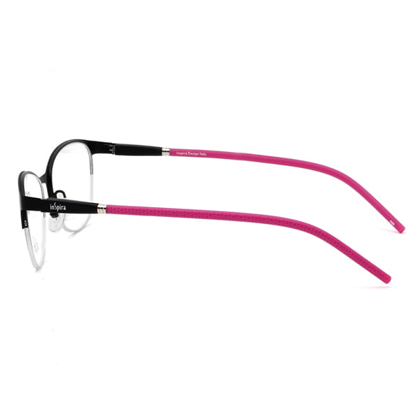 Inspira 2417O Frame Black Female Supra Shell Frame — Black frame — view 4