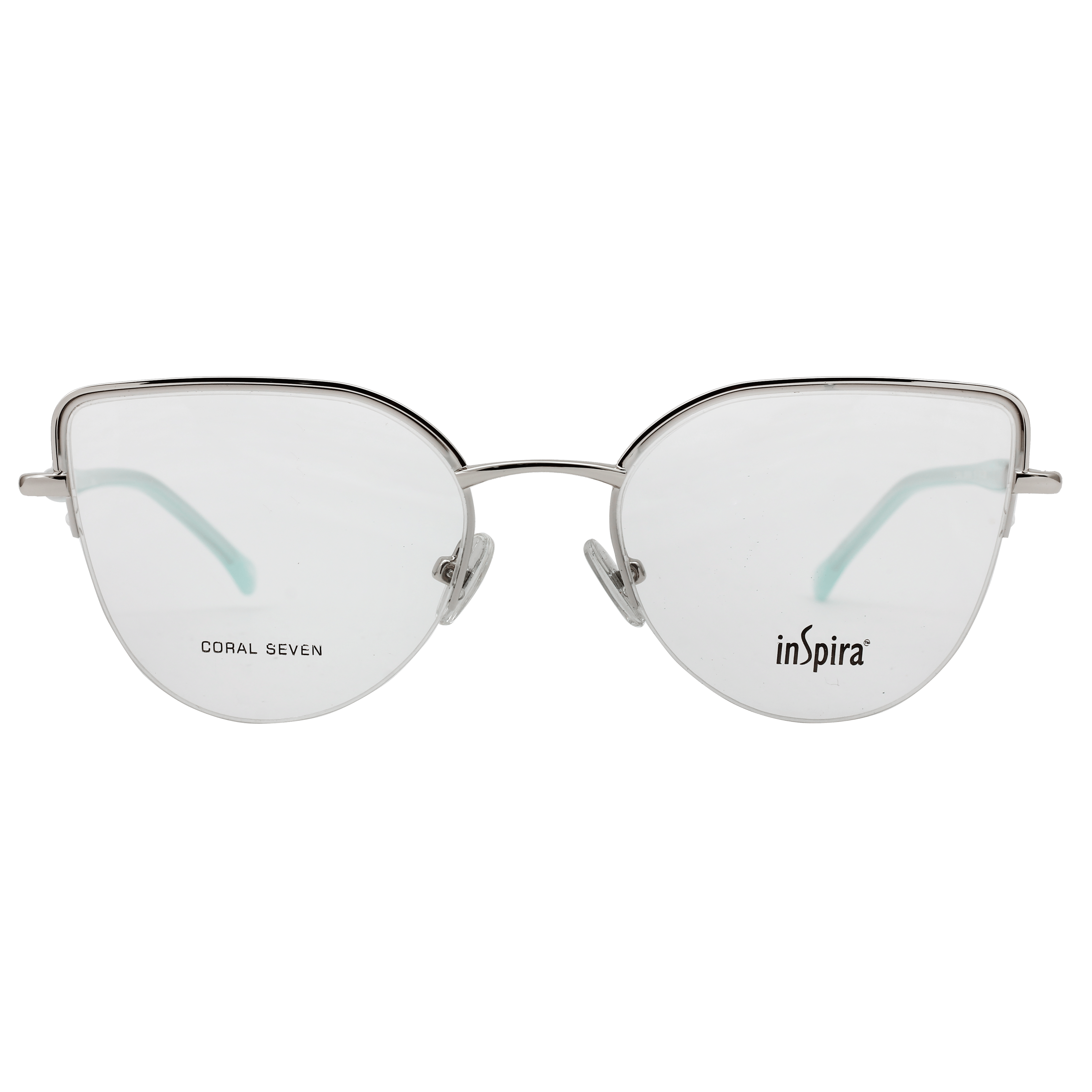 Inspira CORAL SEVEN Frame Silver Female Supra Metal Frame — Silver frame — view 2