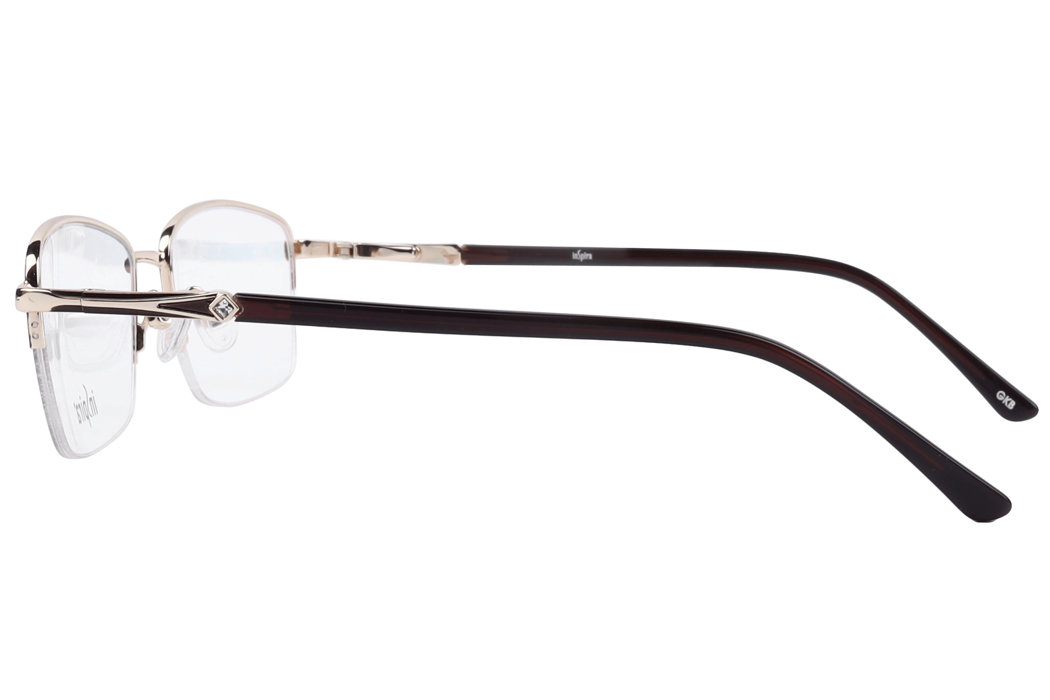 Inspira 18220-DY Frame Brown Female Supra Metal Frame — view 3