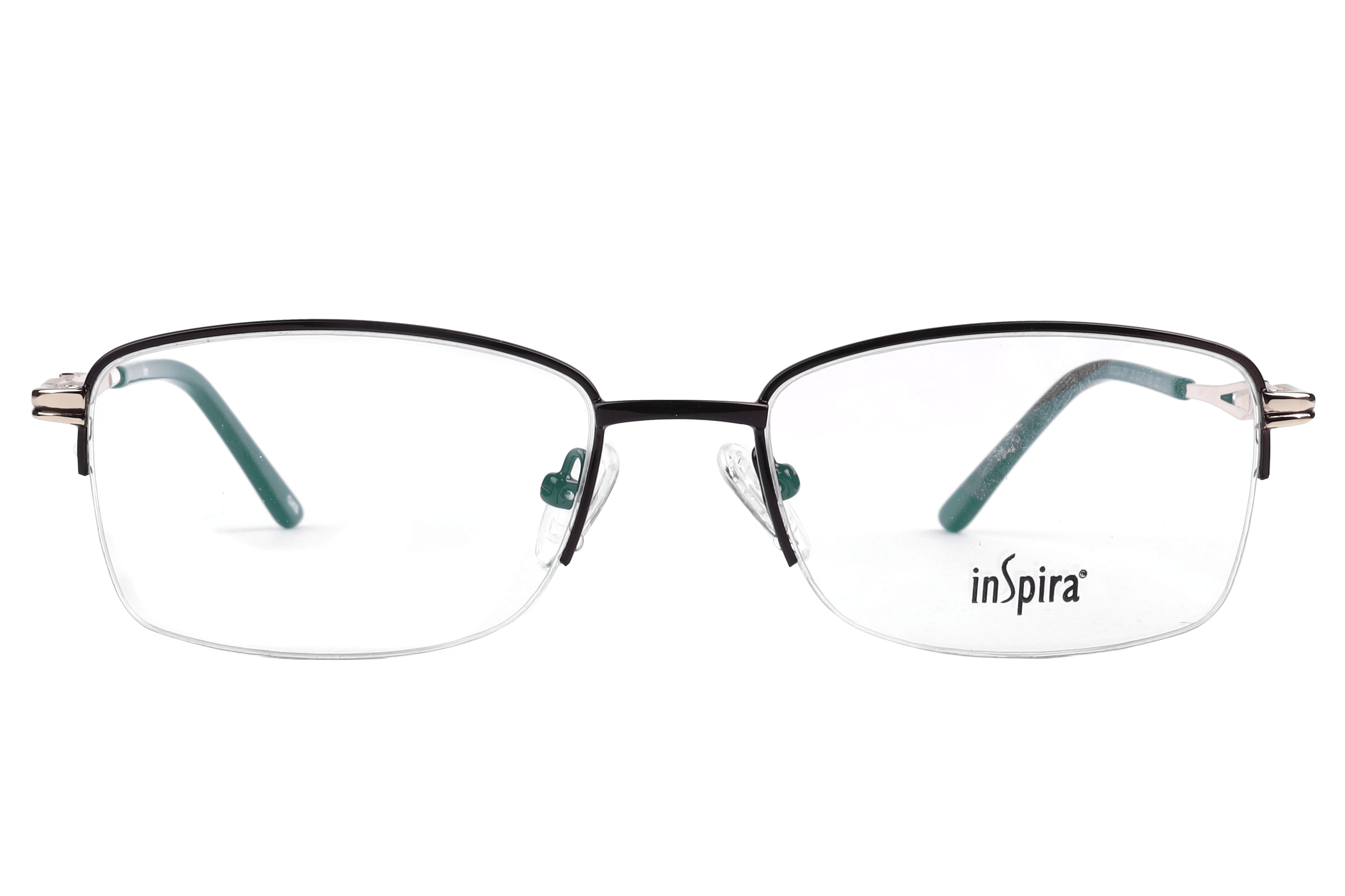 Inspira 18224-DY Frame Brown Female Supra Metal Frame — Brown frame — view 2