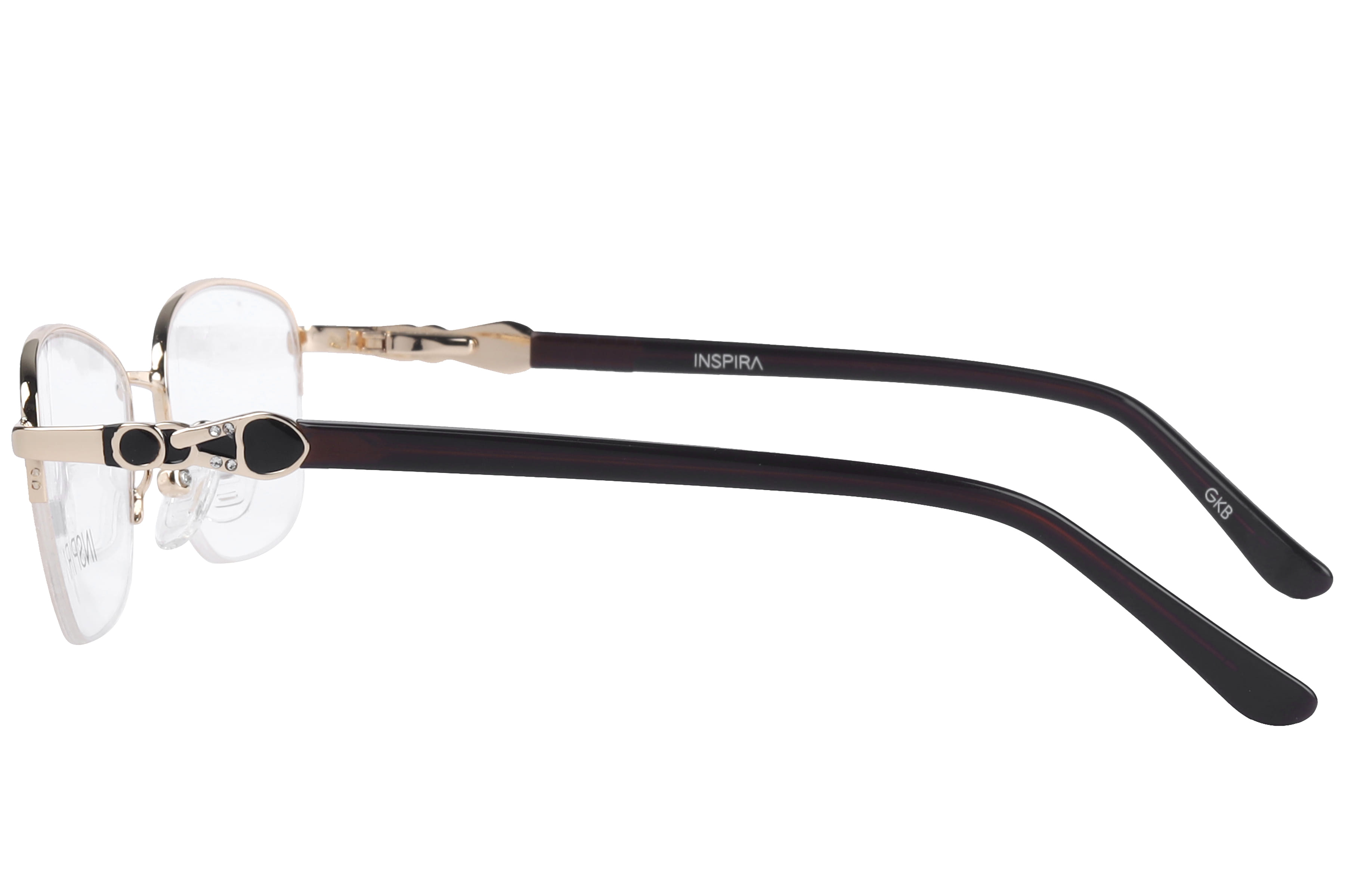 Inspira YS-2077 Frame Gold Female Supra Metal Frame — Gold frame — view 3