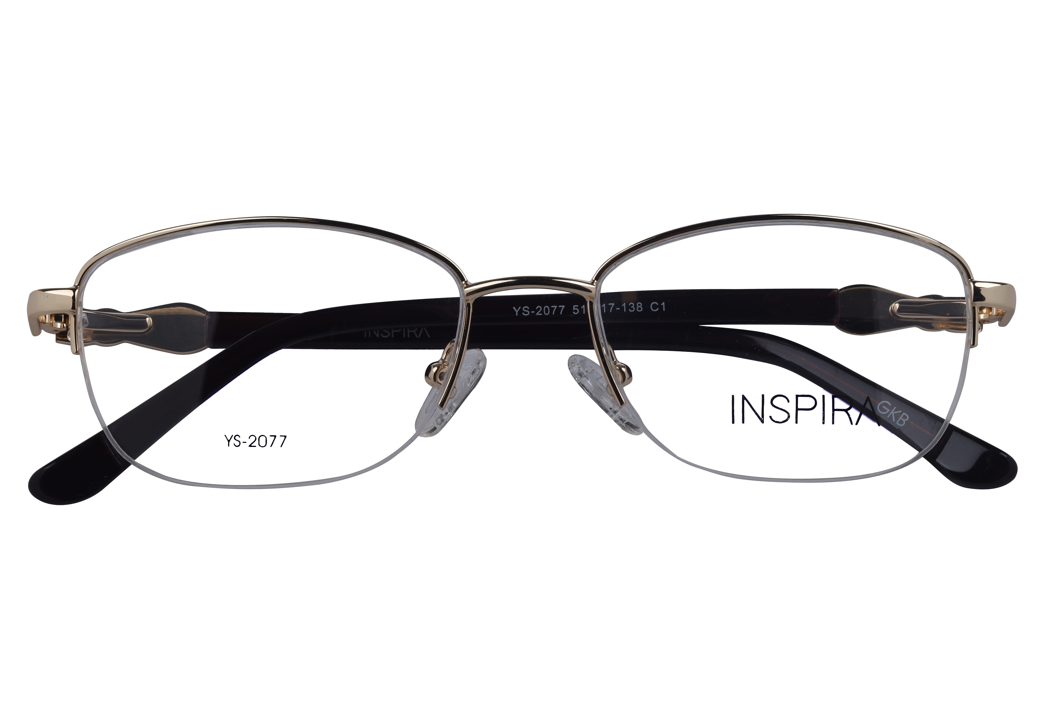 Inspira YS-2077 Frame Gold Female Supra Metal Frame — Gold frame — view 4