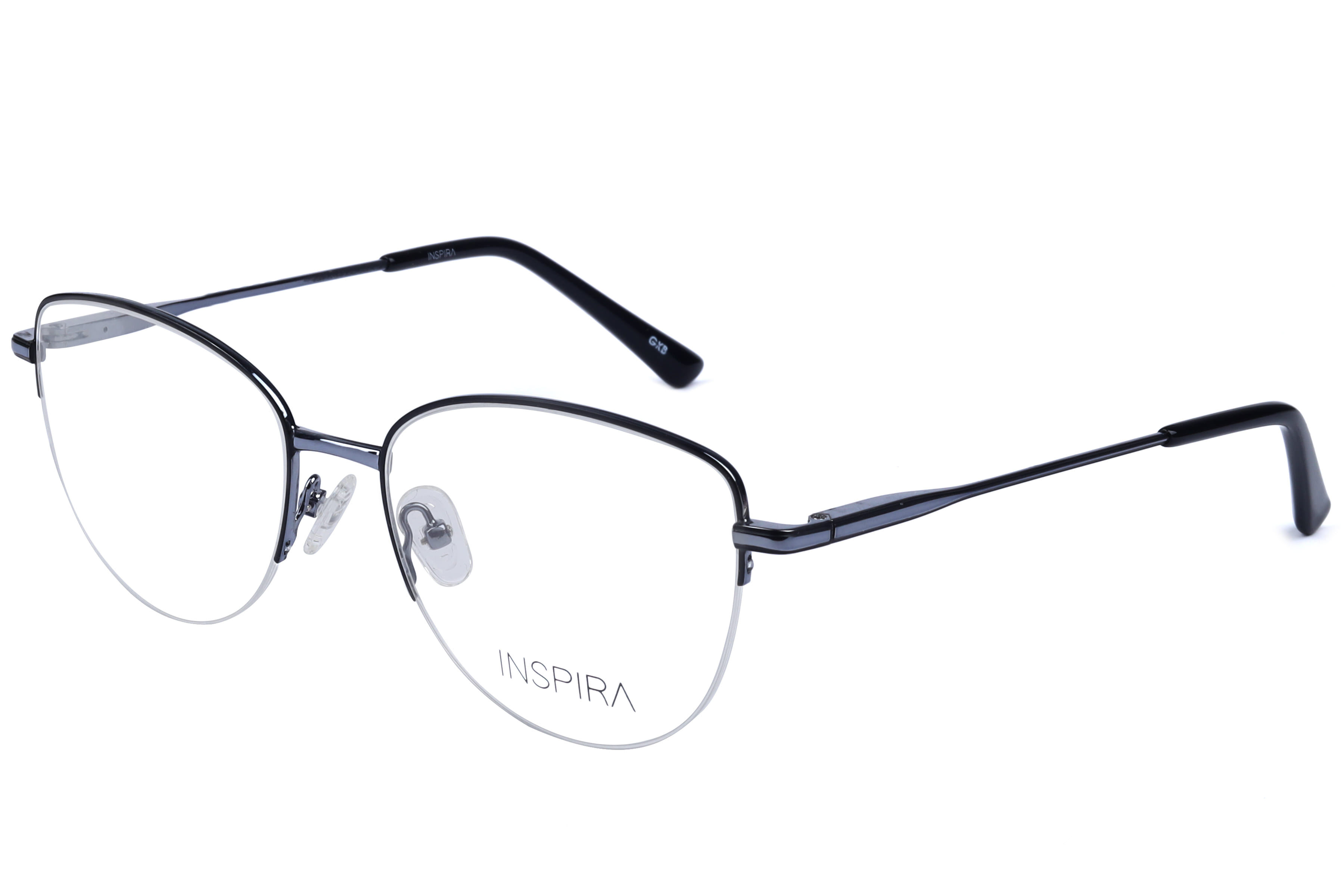 Inspira YJ-0191 Frame Black Female Supra Metal Frame — Black frame — view 1