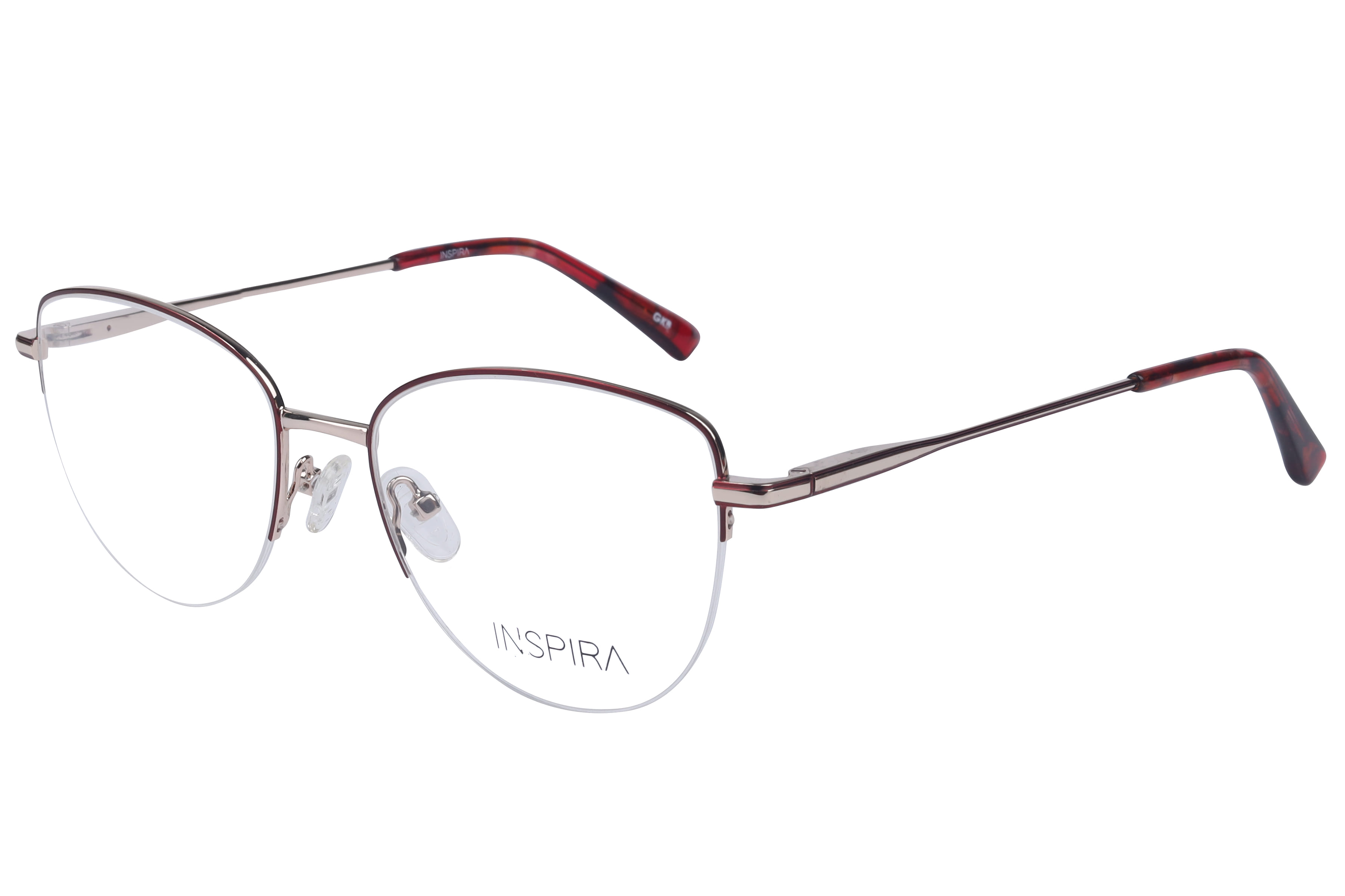 Inspira YJ-01941 Frame Maroon Female Supra Metal — Maroon frame