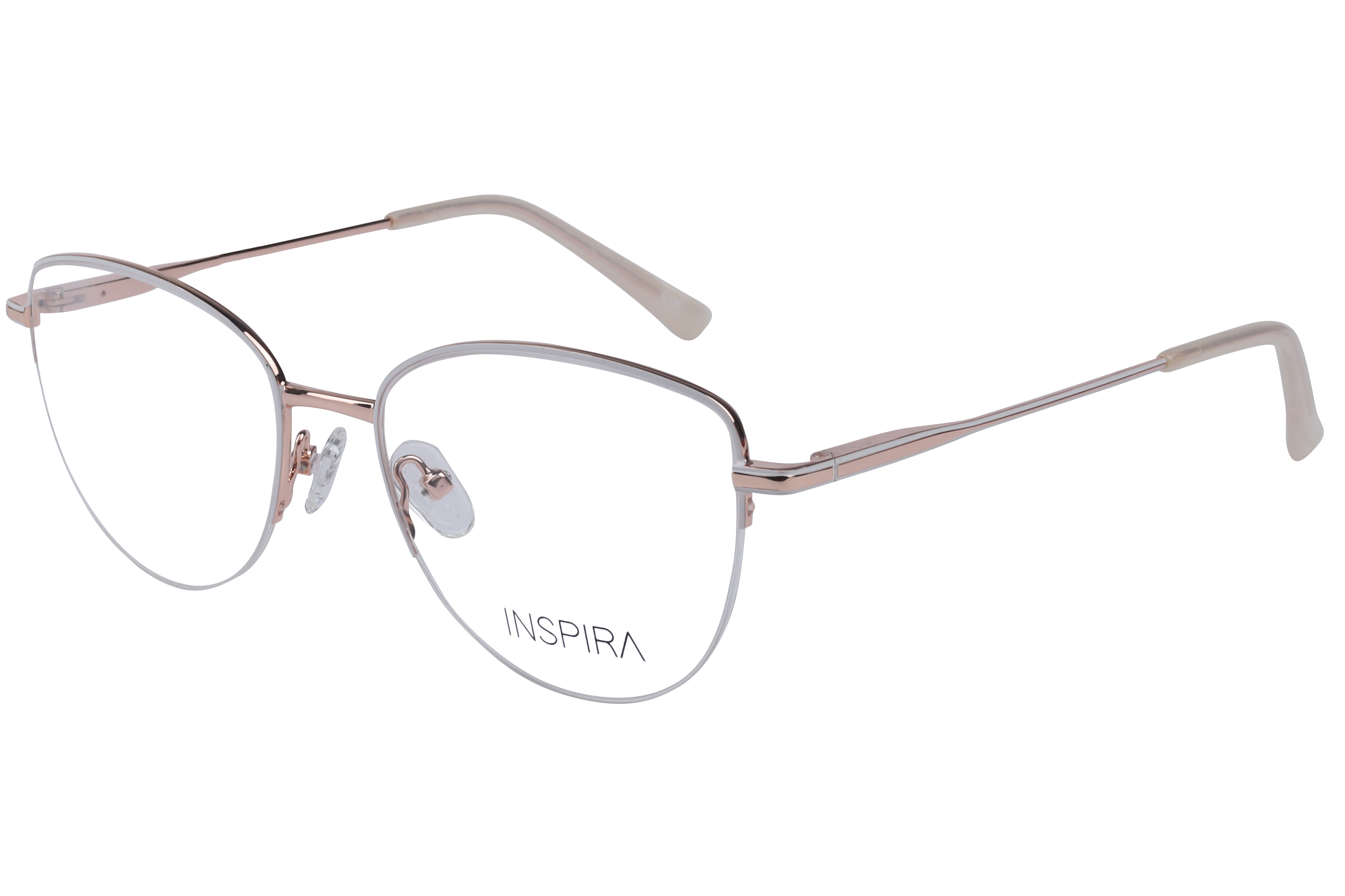 Inspira YJ-0191 Frame White Female Supra Metal Frame — White frame — view 1