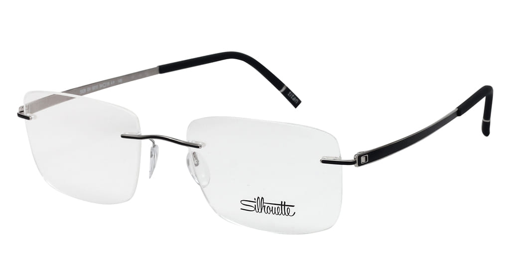 Silhouette 5529 Frame Black Male RimLess Titanium — Black frame