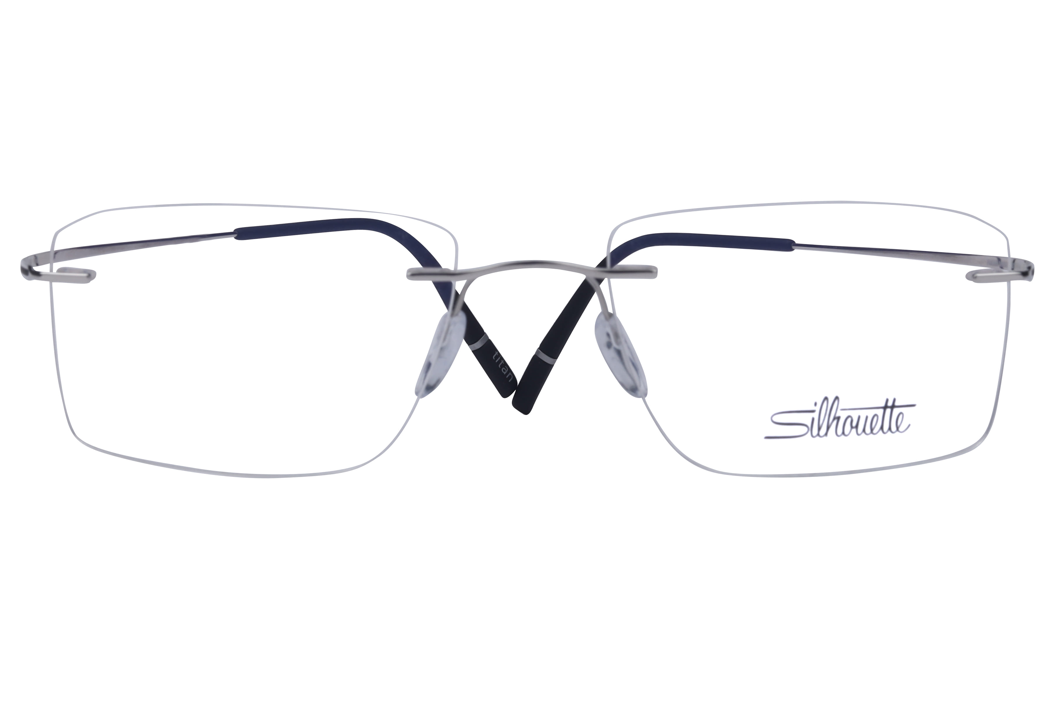 Silhouette 5599 AI Frame Silver Unisex RimLess Titanium — Silver frame