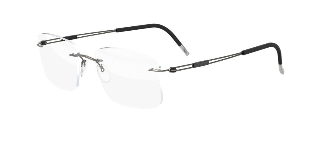 Silhouette 5521/EZ Frame Grey Male RimLess Titanium — Grey frame