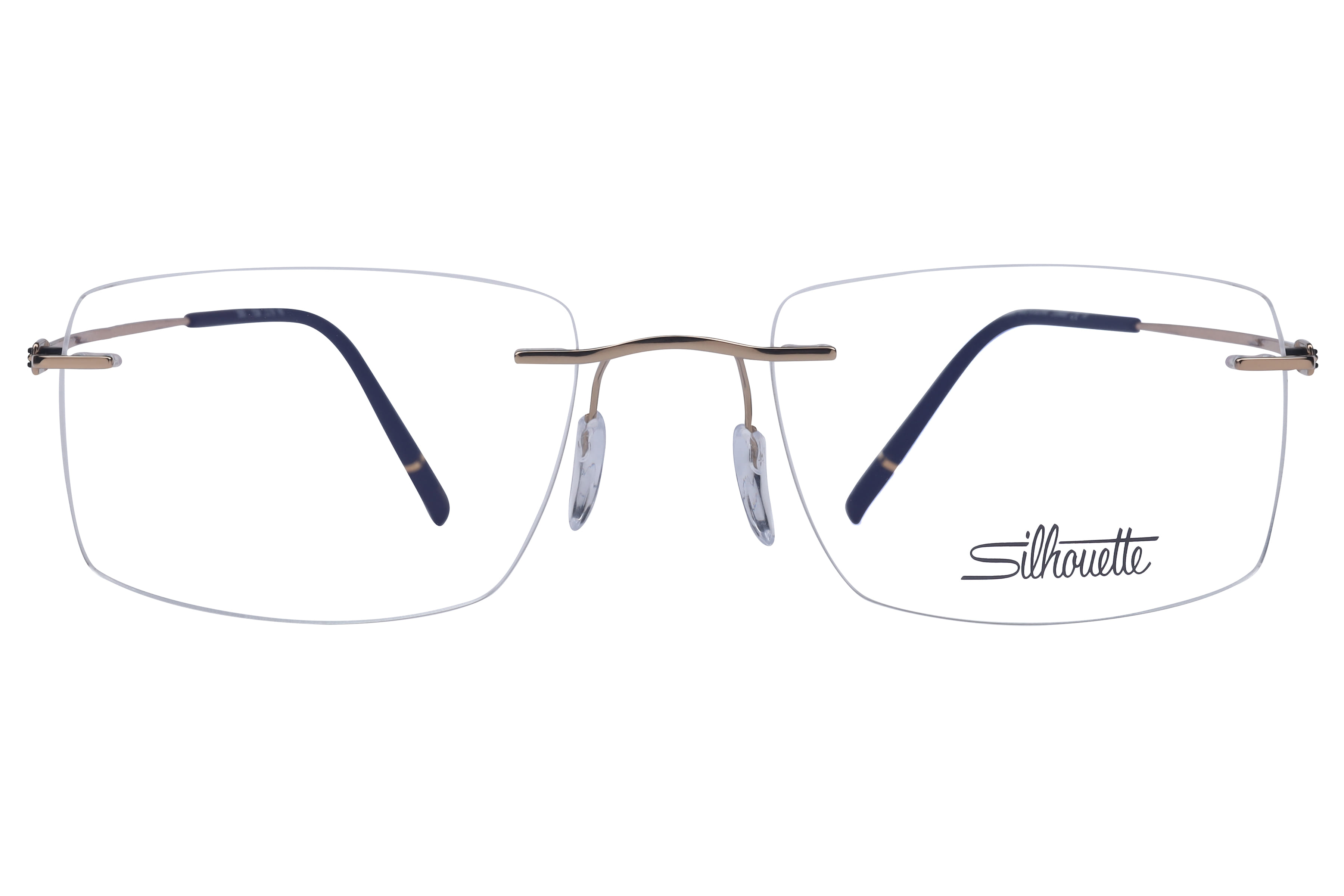 Silhouette 5593 Frame Gold Male RimLess Titanium Frame — Gold frame — view 2