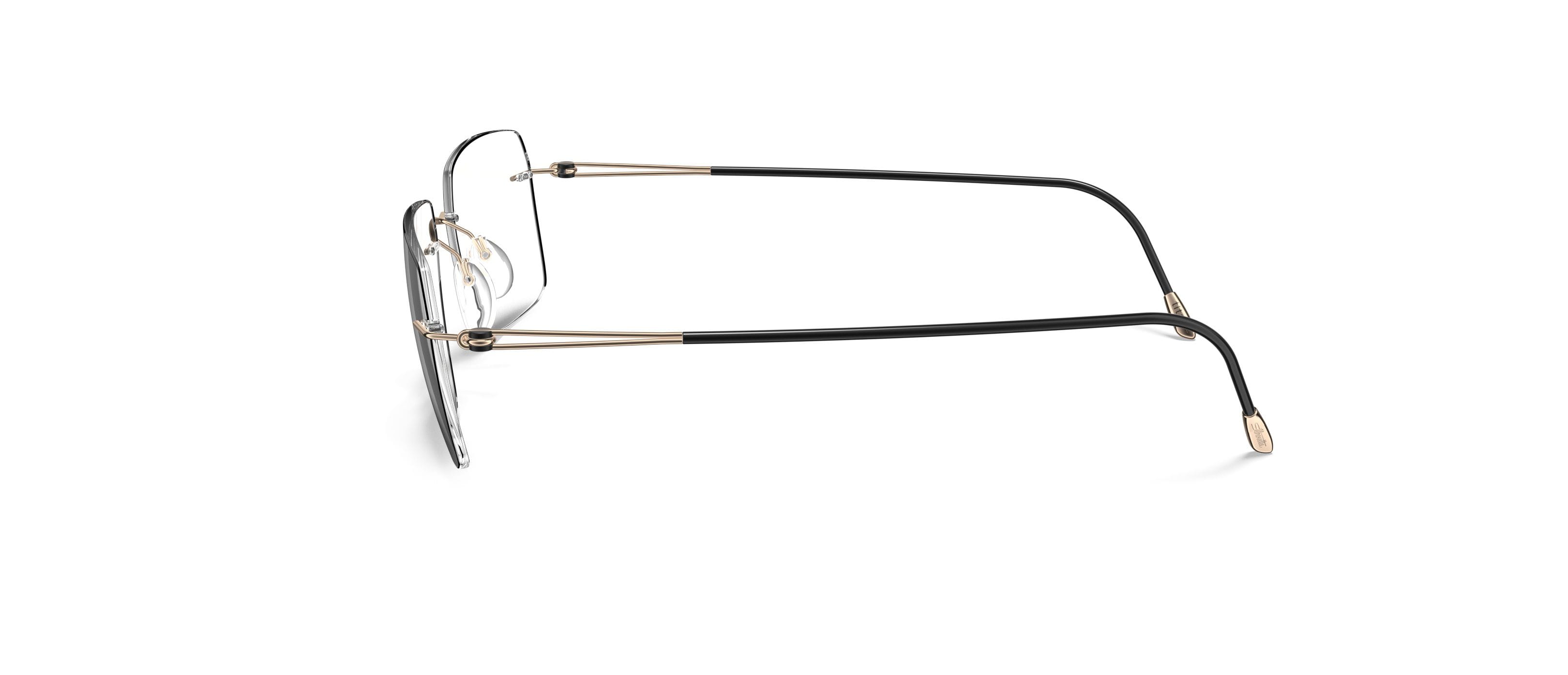 Silhouette 5569 Frame Gold Male RimLess Titanium Frame — Gold frame — view 3