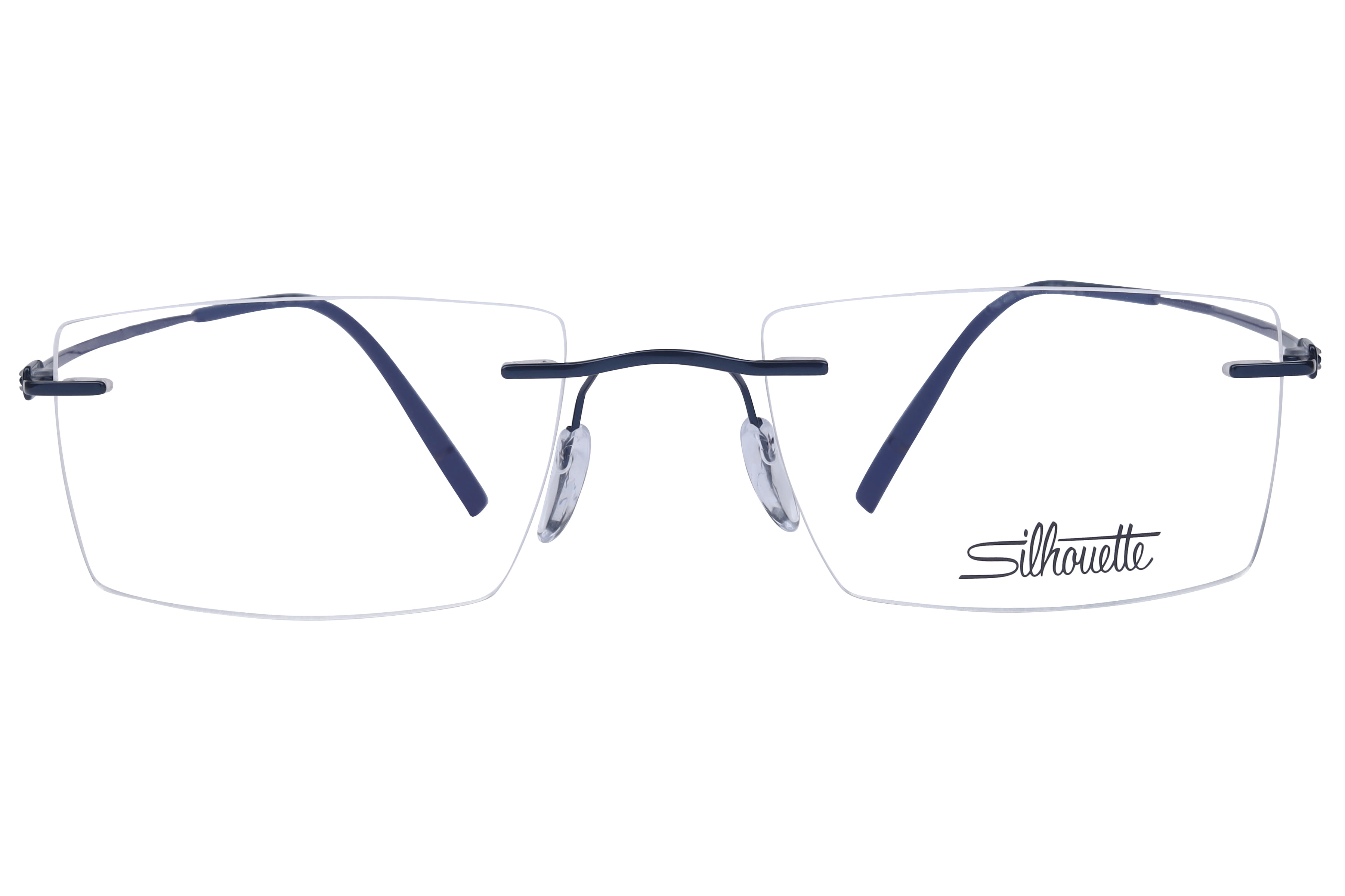 Silhouette 5593 Frame Blue Male RimLess Titanium Frame — Blue frame — view 2