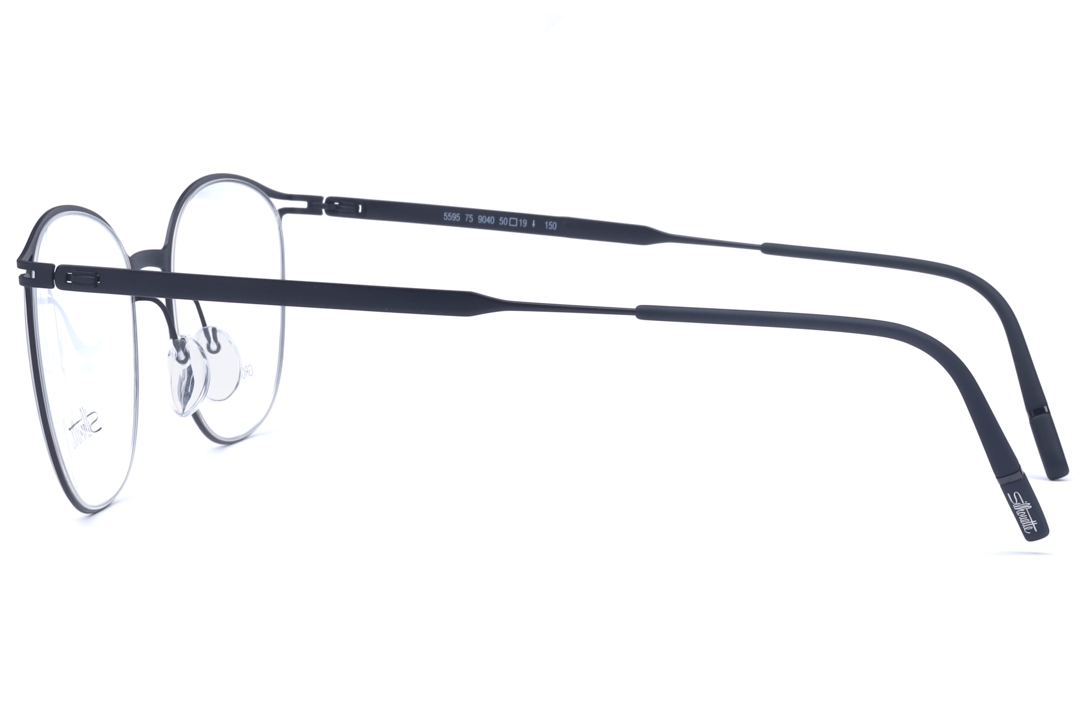 SIL SPX 5595 75 9040 TITANIUM REFRAMED Frame — Black frame — view 3