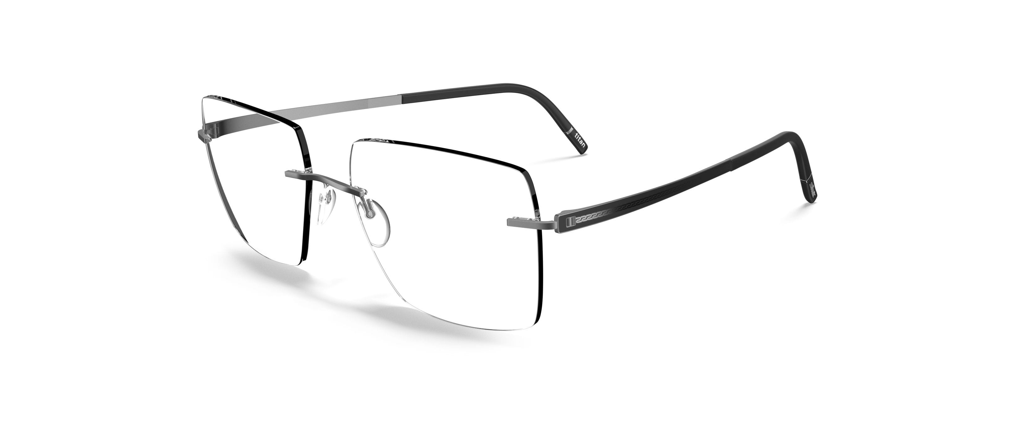 Silhouette 5529 Frame Grey Male RimLess Titanium — Grey frame