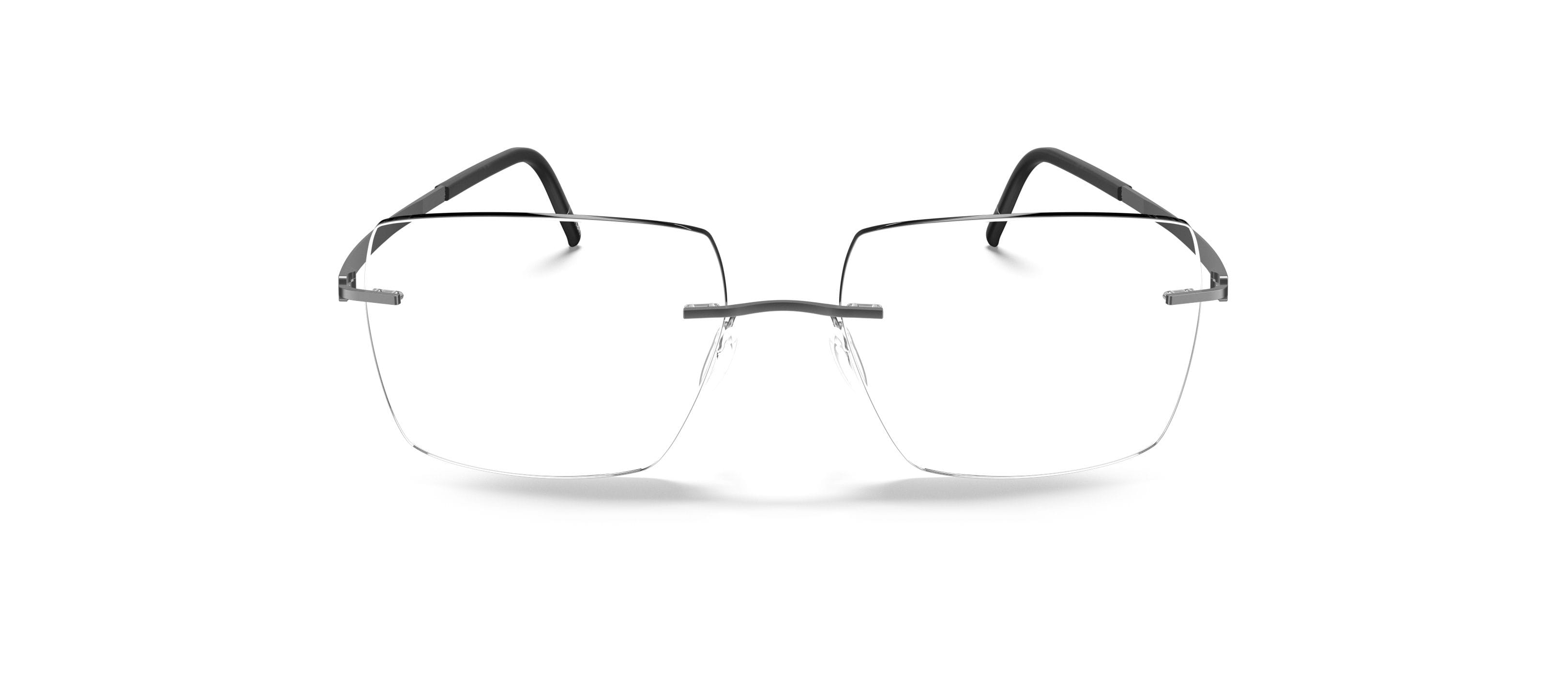 Silhouette 5529 Frame Grey Male RimLess Titanium Frame — Grey frame — view 2