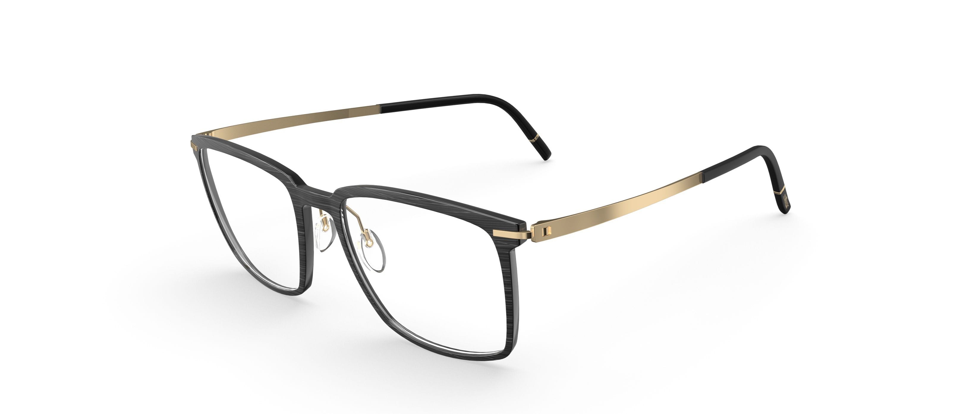 Silhouette 2950 Frame Blue Male Full Gold Plated