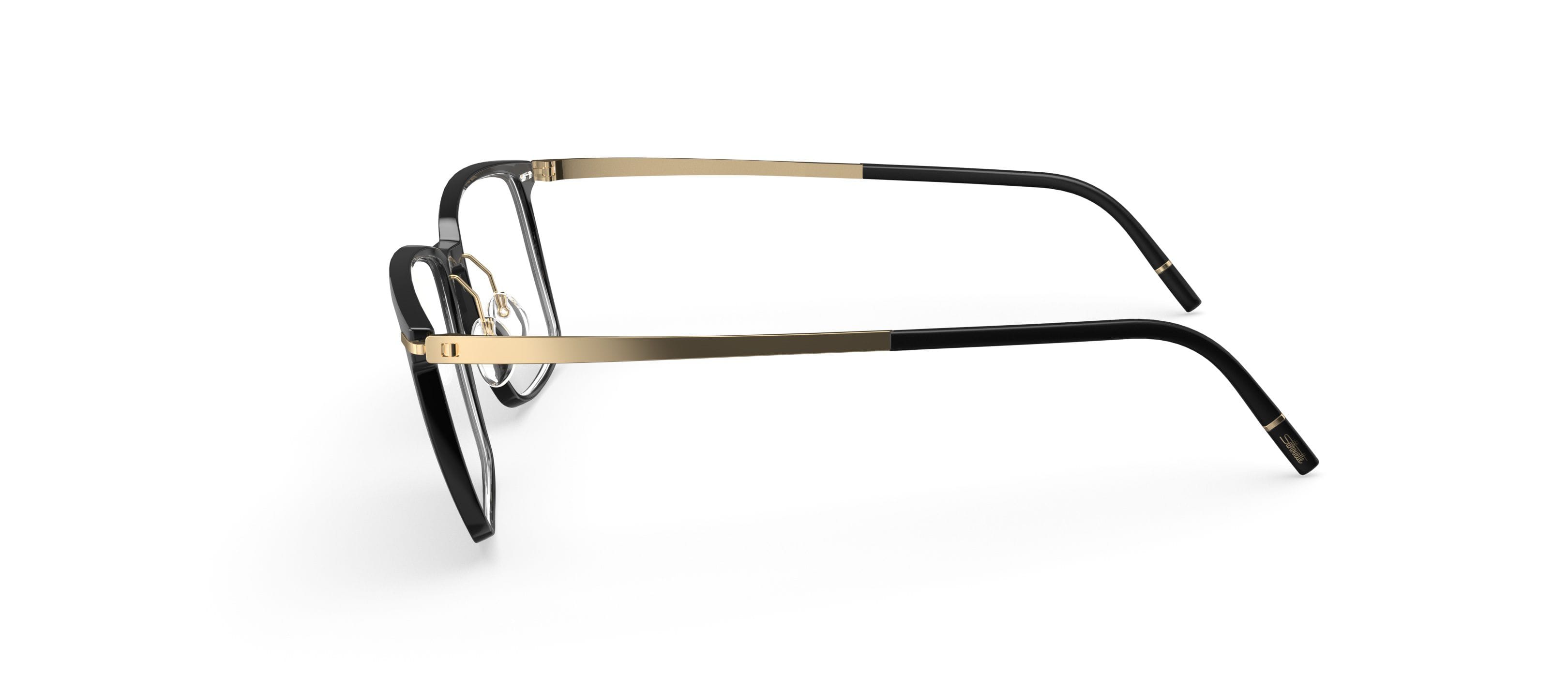 Silhouette 2950 Frame Blue Male Full Gold Plated Frame — view 3