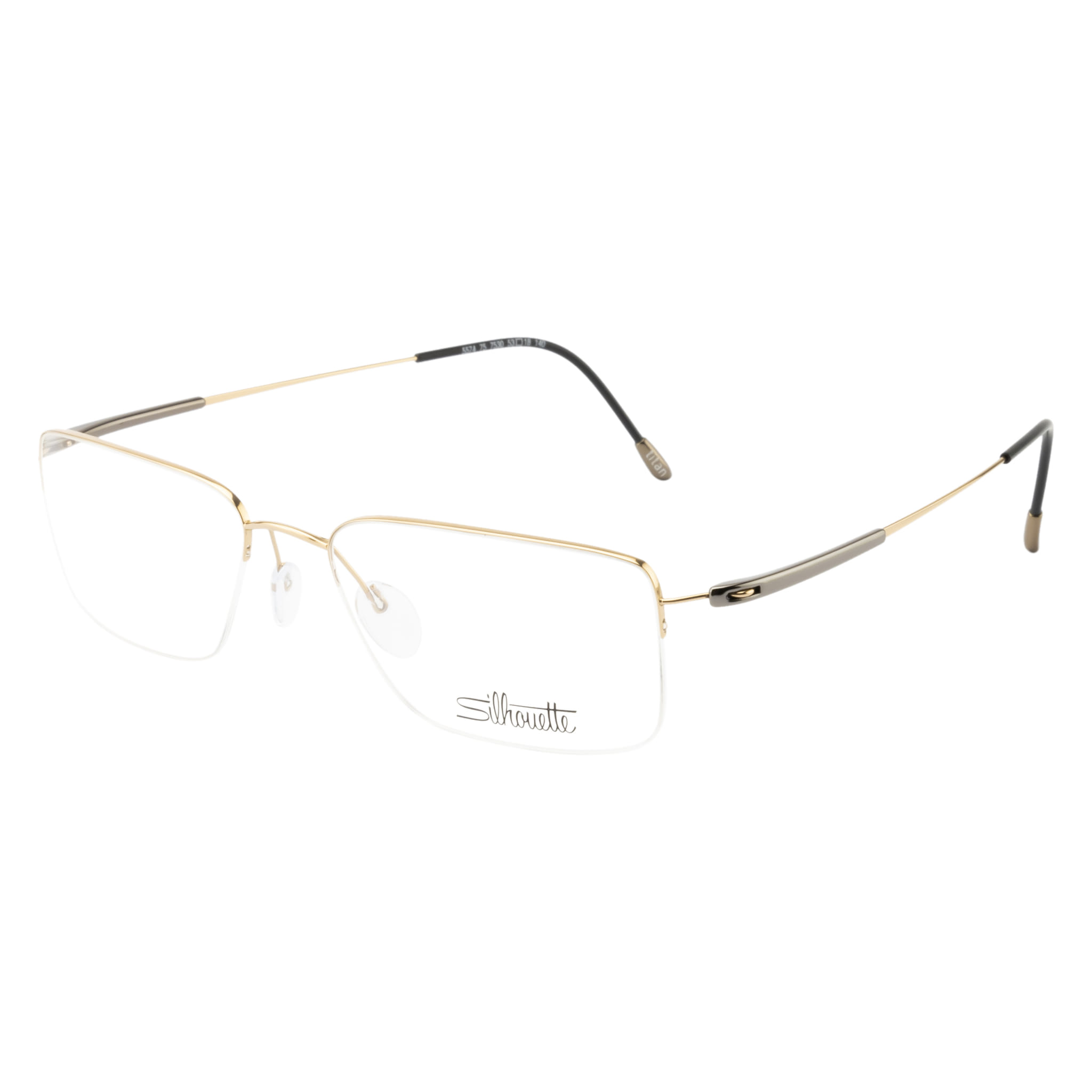 Silhouette 5574 Frame Gold Male Supra Titanium Frame — Gold frame — view 1