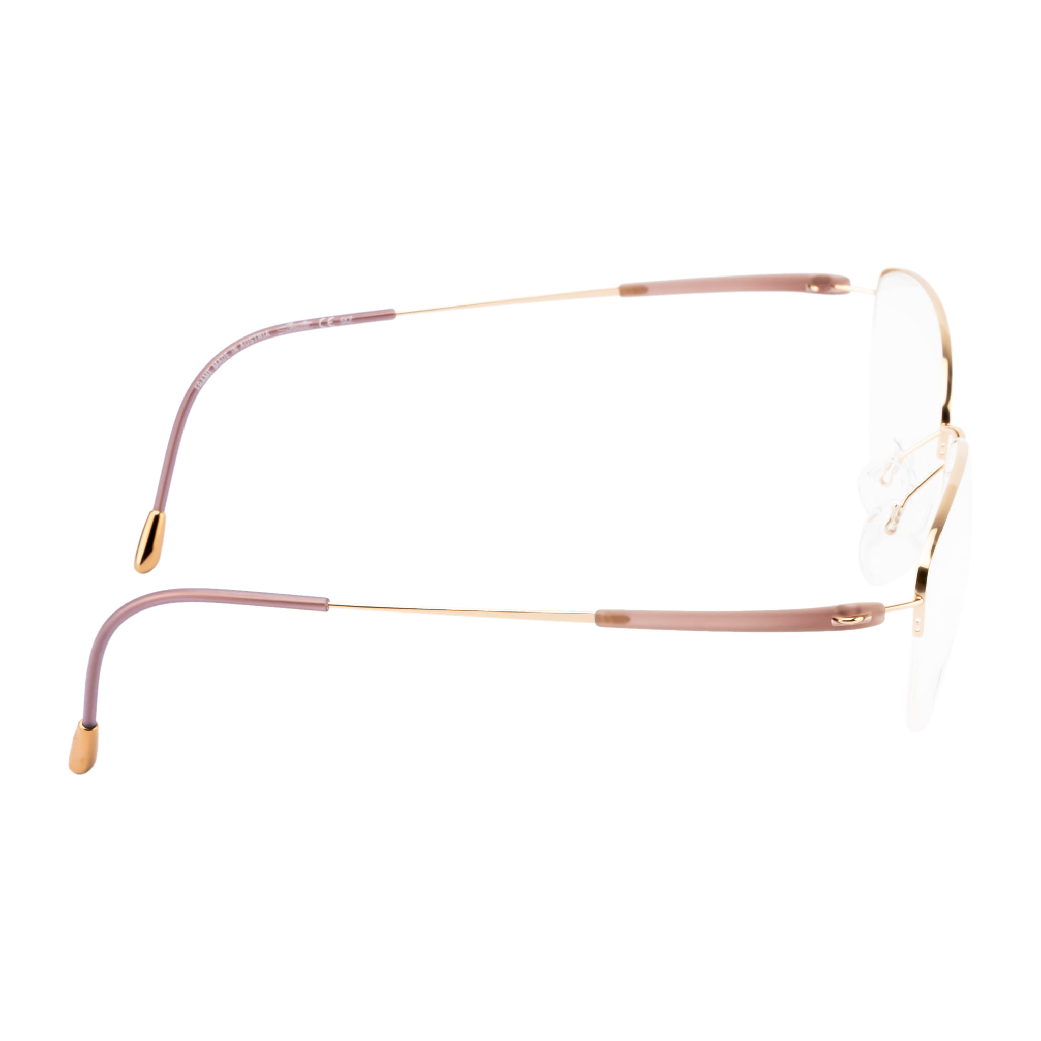 Silhouette 4567 Frame Gold Female Supra Titanium Frame — Gold frame — view 2