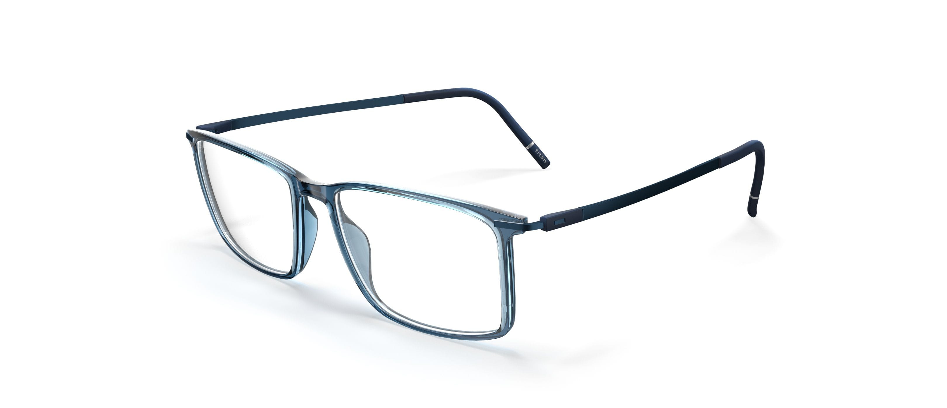 Silhouette 2965 Frame Transparent Blue Unisex Full Titanium — Transparent Blue frame
