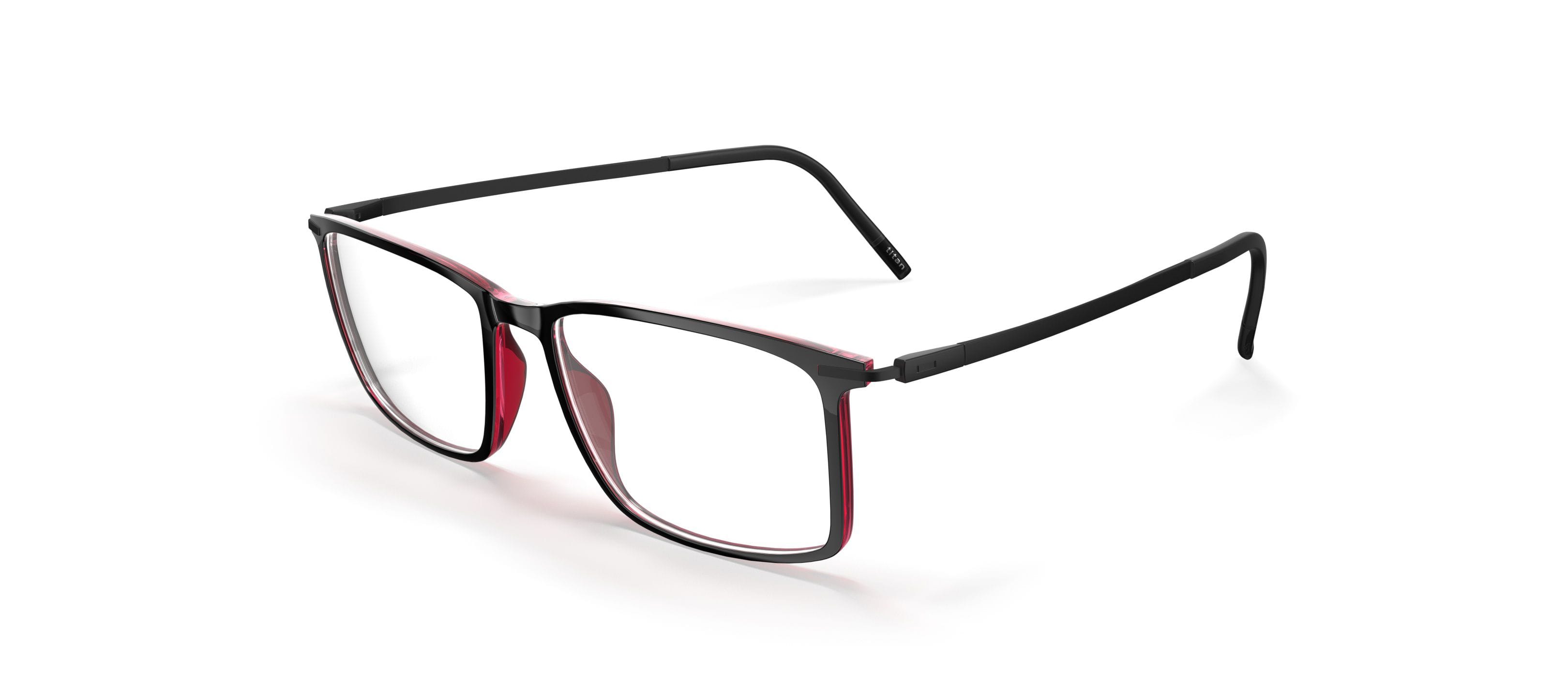 Silhouette 2965 Frame Red Unisex Full Titanium — Red frame