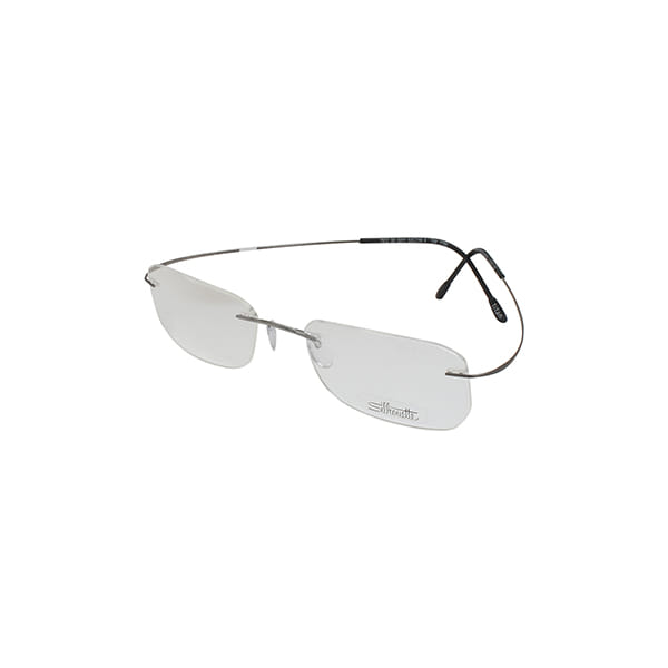Silhouette - Frame Grey Male RimLess Titanium Frame — view 1
