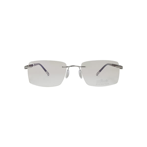 Silhouette 5421 Frame Grey Male RimLess Shell Frame — Grey frame — view 2