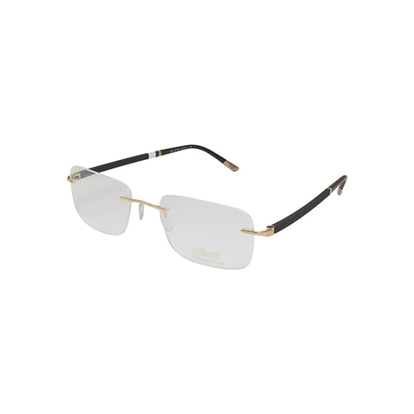 Silhouette 5424 Frame Gold Unisex RimLess Shell Frame — Gold frame — view 1