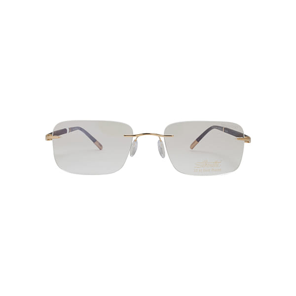 Silhouette 5424 Frame Gold Unisex RimLess Shell Frame — Gold frame — view 2