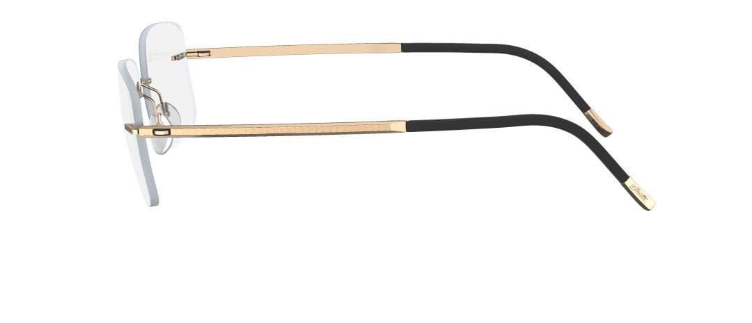 Silhouette 5471 Frame Gold Male RimLess Titanium Frame — Gold frame — view 3