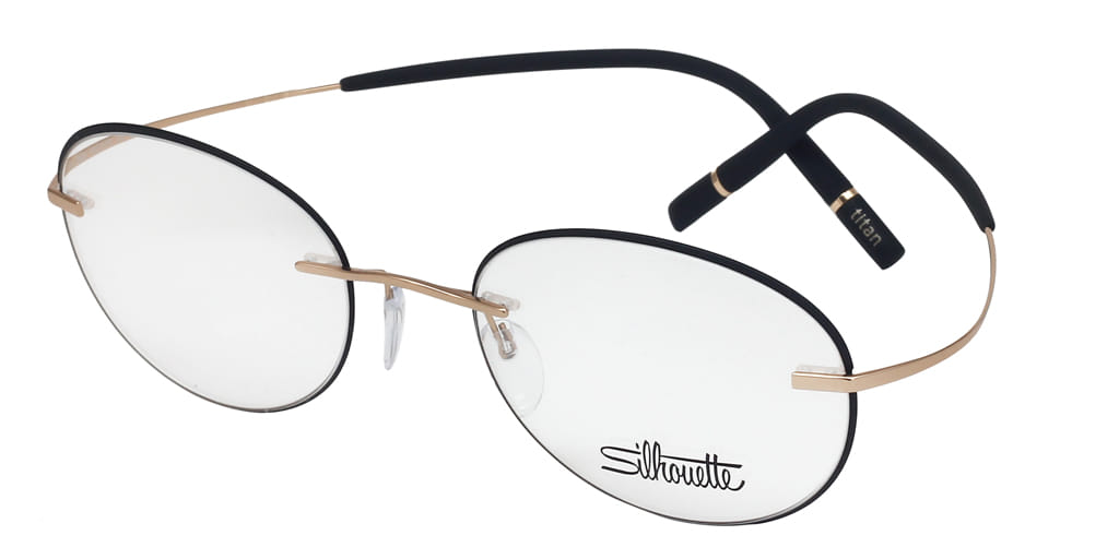 Silhouette 5518 Frame Gold Male RimLess Titanium — Gold frame