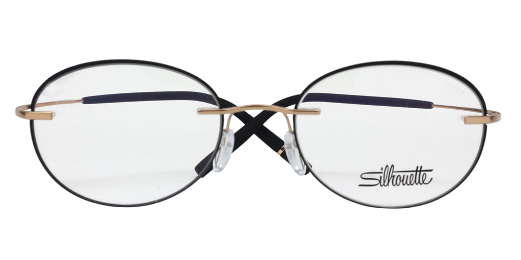 Silhouette 5518 Frame Gold Male RimLess Titanium Frame — Gold frame — view 3