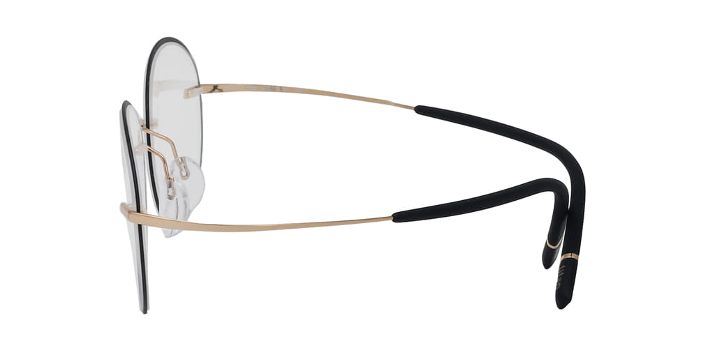 Silhouette 5518 Frame Gold Male RimLess Titanium Frame — Gold frame — view 4