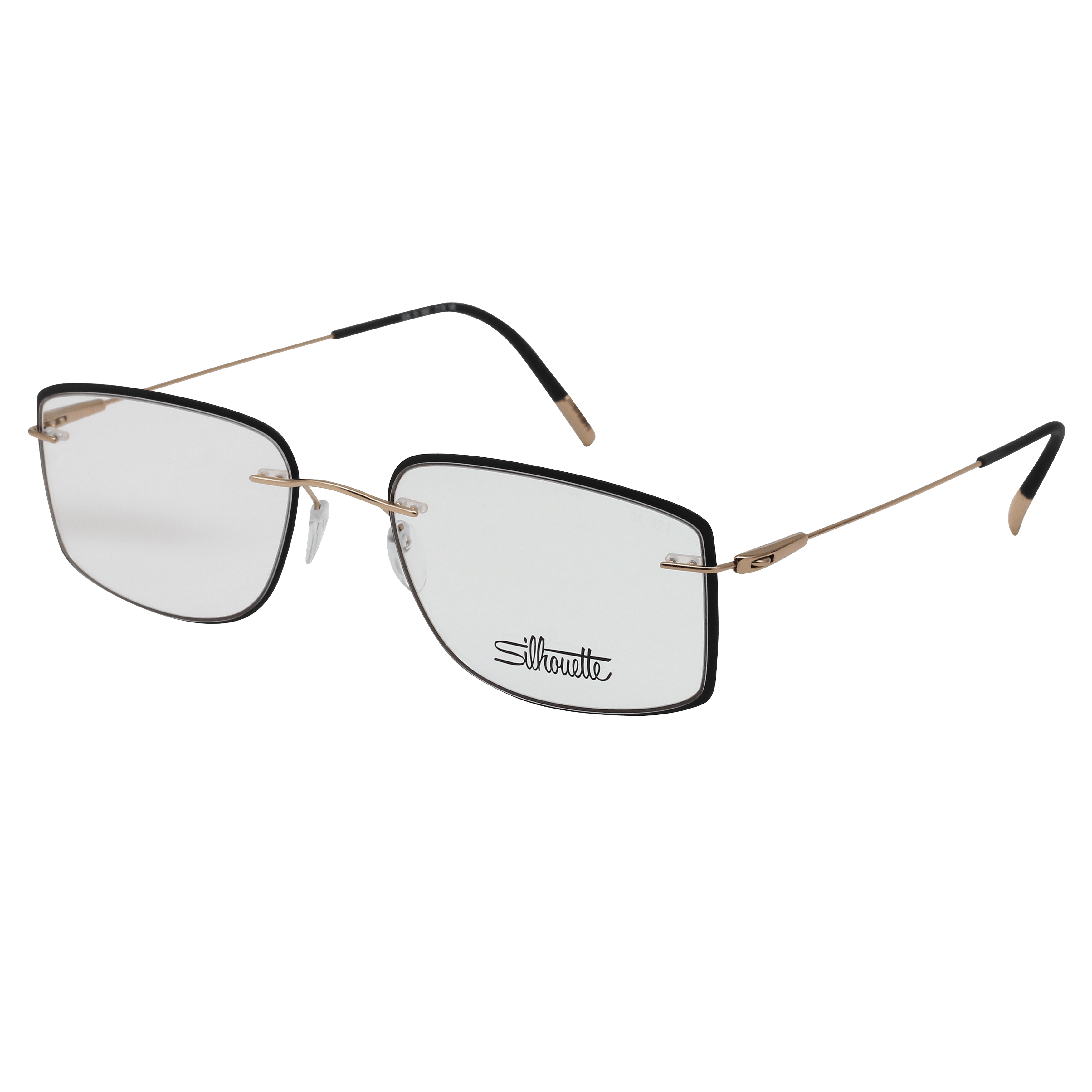 Silhouette 5500 Frame Gold Male Full Titanium — Gold frame