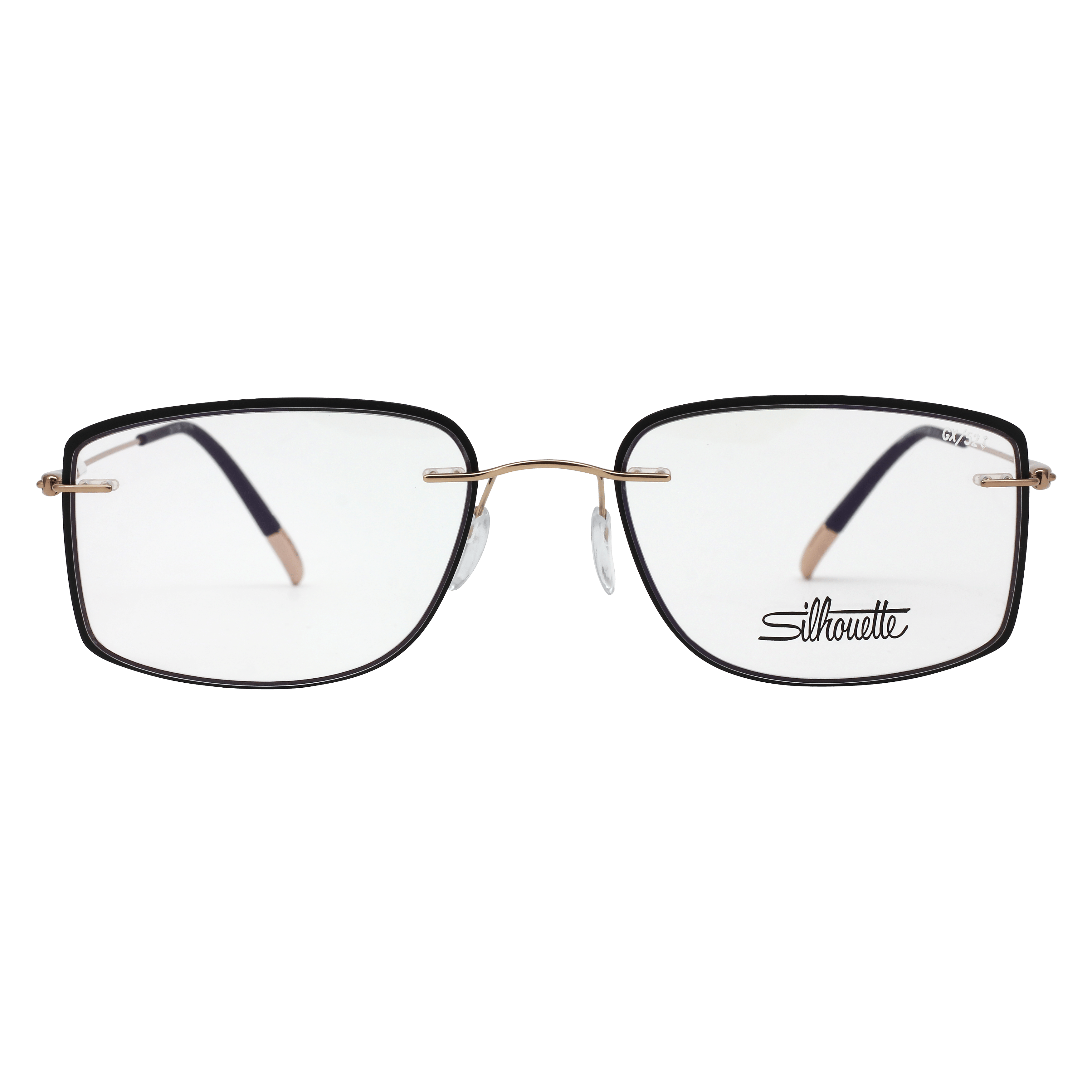 Silhouette 5500 Frame Gold Male Full Titanium Frame — Gold frame — view 2