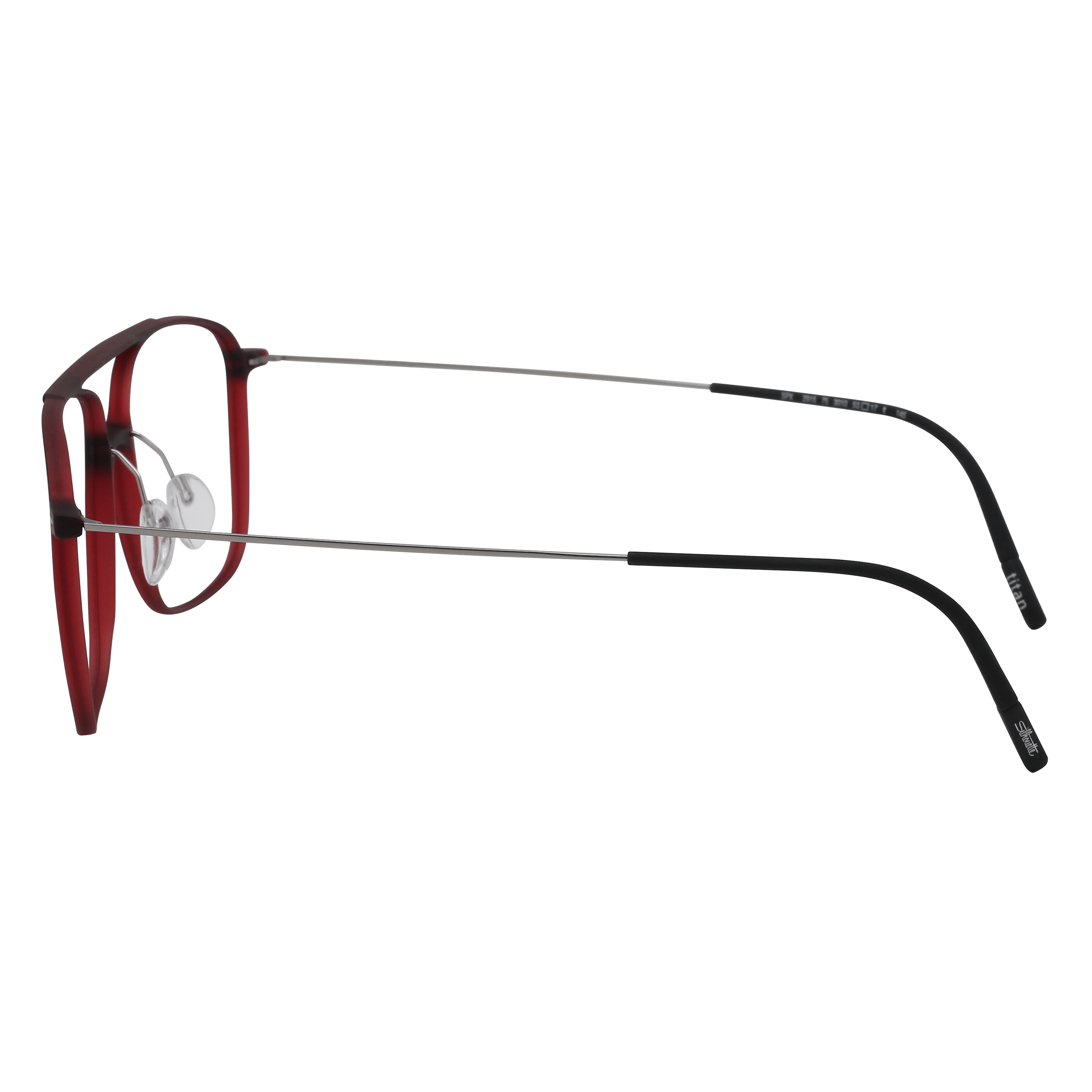 Silhouette 2915 Frame Maroon Male Full Titanium Frame — view 3
