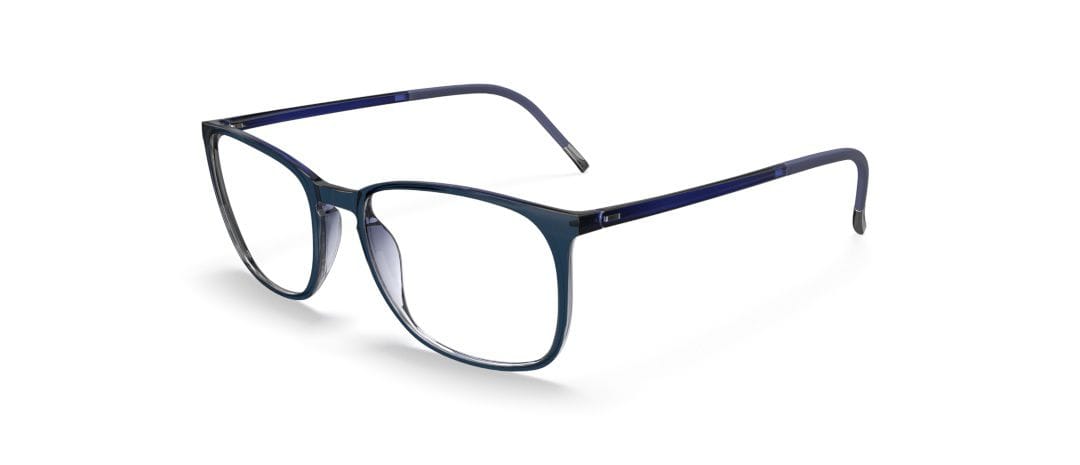 Silhouette 2943 Frame Transparent Blue Male Full Shell Frame — view 1